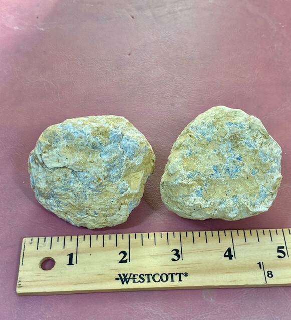 Two Unopened Natural Geode 2″ Break Your Own 280g Howe Caverns NY