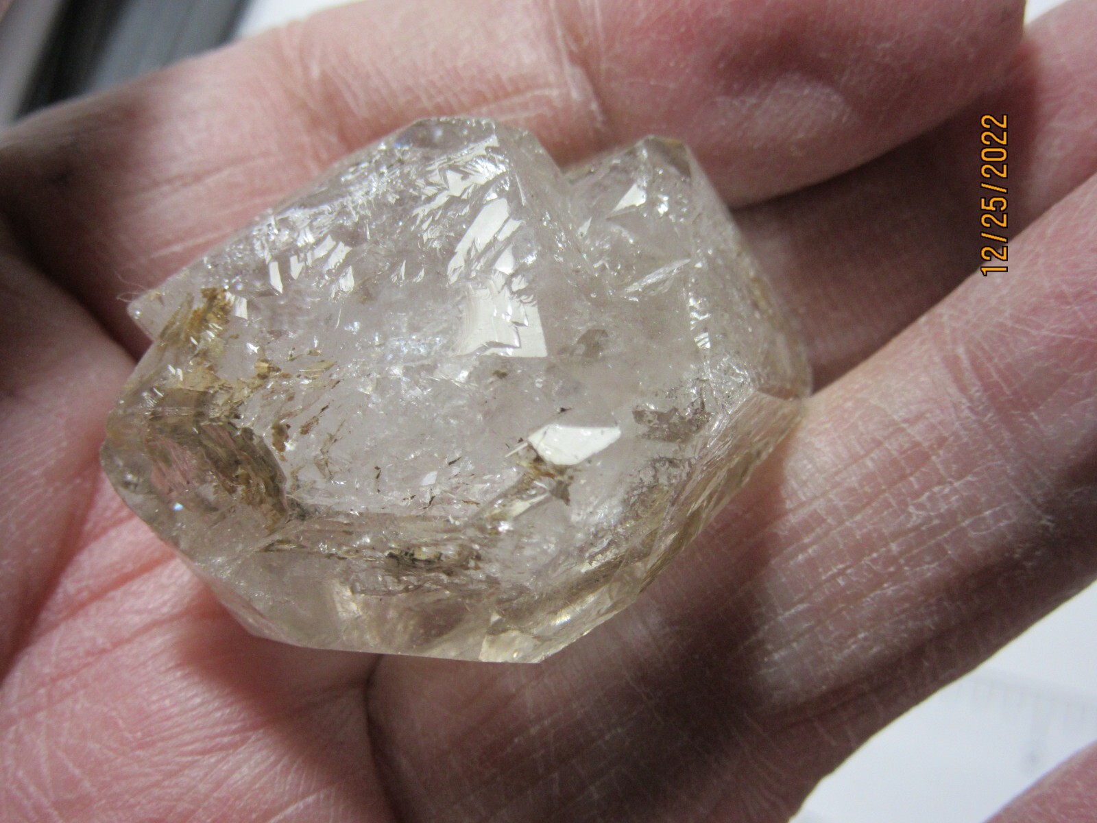 Natural Herkimer Diamond Quartz 1 5/8″ Crystal Herkimer, NY Reiki NHDQC-2