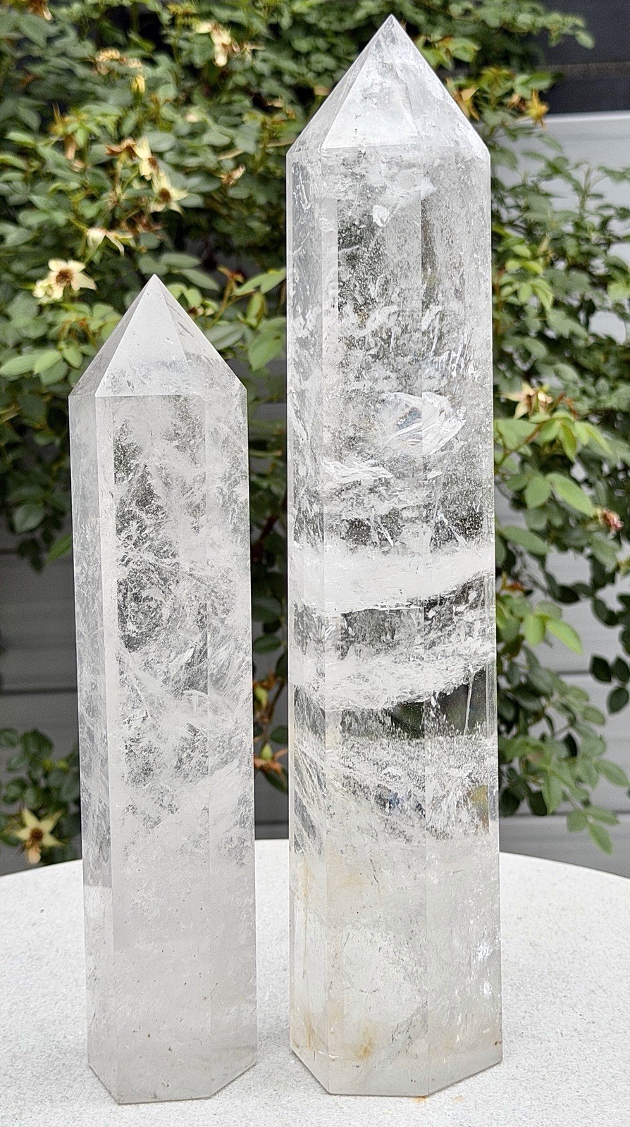 Wholesale Lot 2-3 Pcs Clear Quartz Tower Obelisk Point natural Crystal Energy