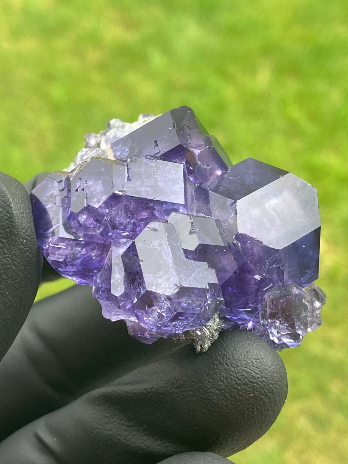 “Tanzanite” Fluorite gemmy lustrous large crystals XiaYang Mine Fujian China