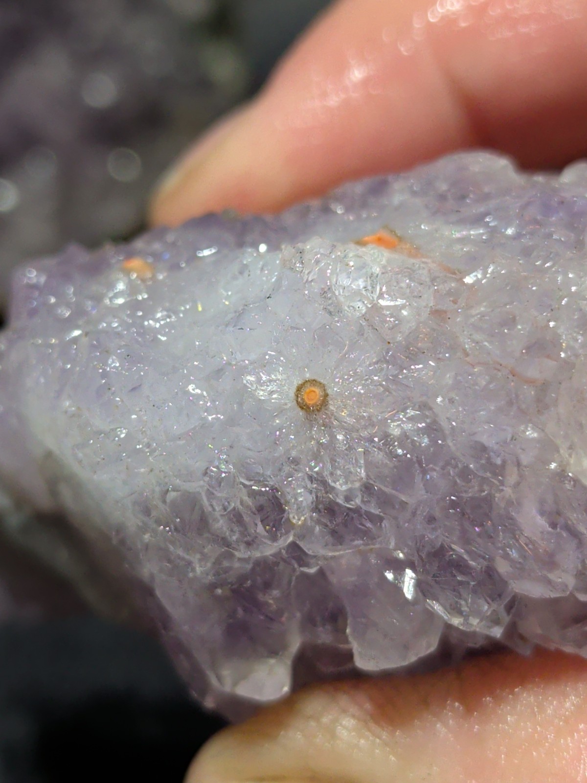 Amethyst Lavender w/ Flower Like Formations Crystal Specimen (3.7oz)