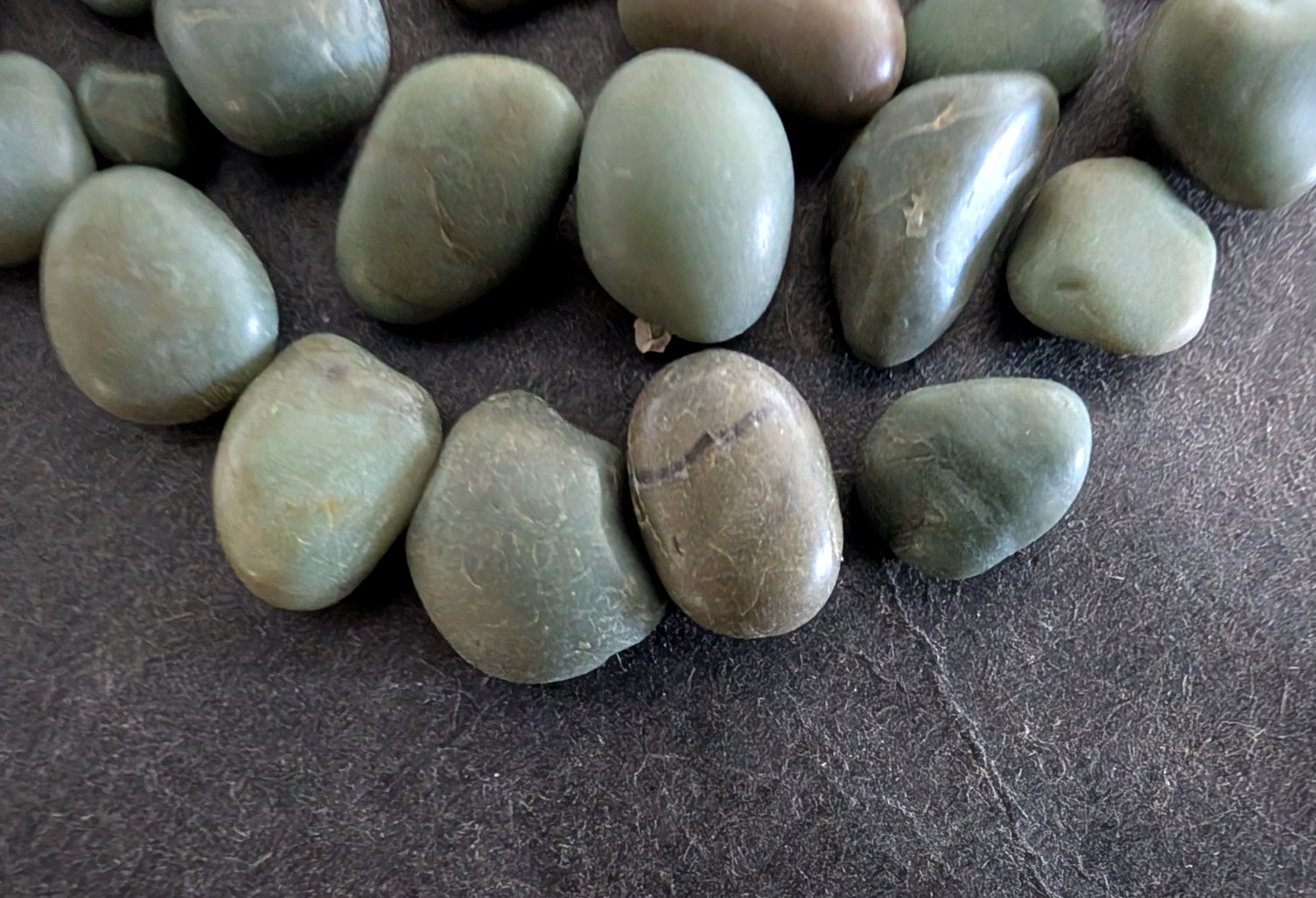 Big Sur Jade Lot 50 Ocean Polished Small Jewelry Stones Round Oval Teardrop