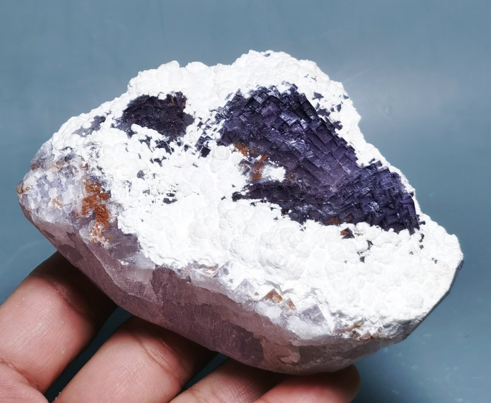 Rare Purple Fluorite Mineral Specimen China