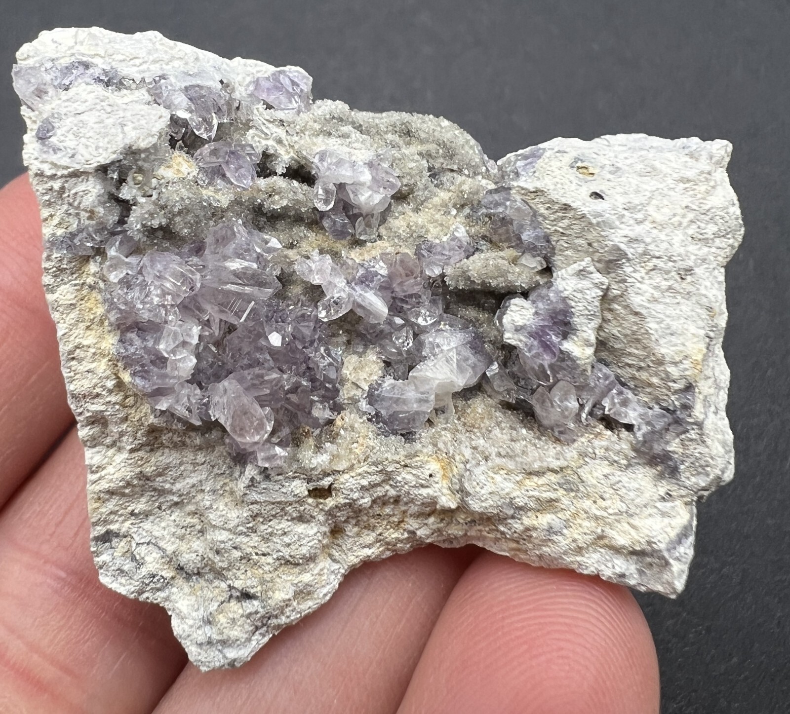 Lovely Amethyst Crystals with Quartz, Shamrock Mine, Churchill Co., Nevada