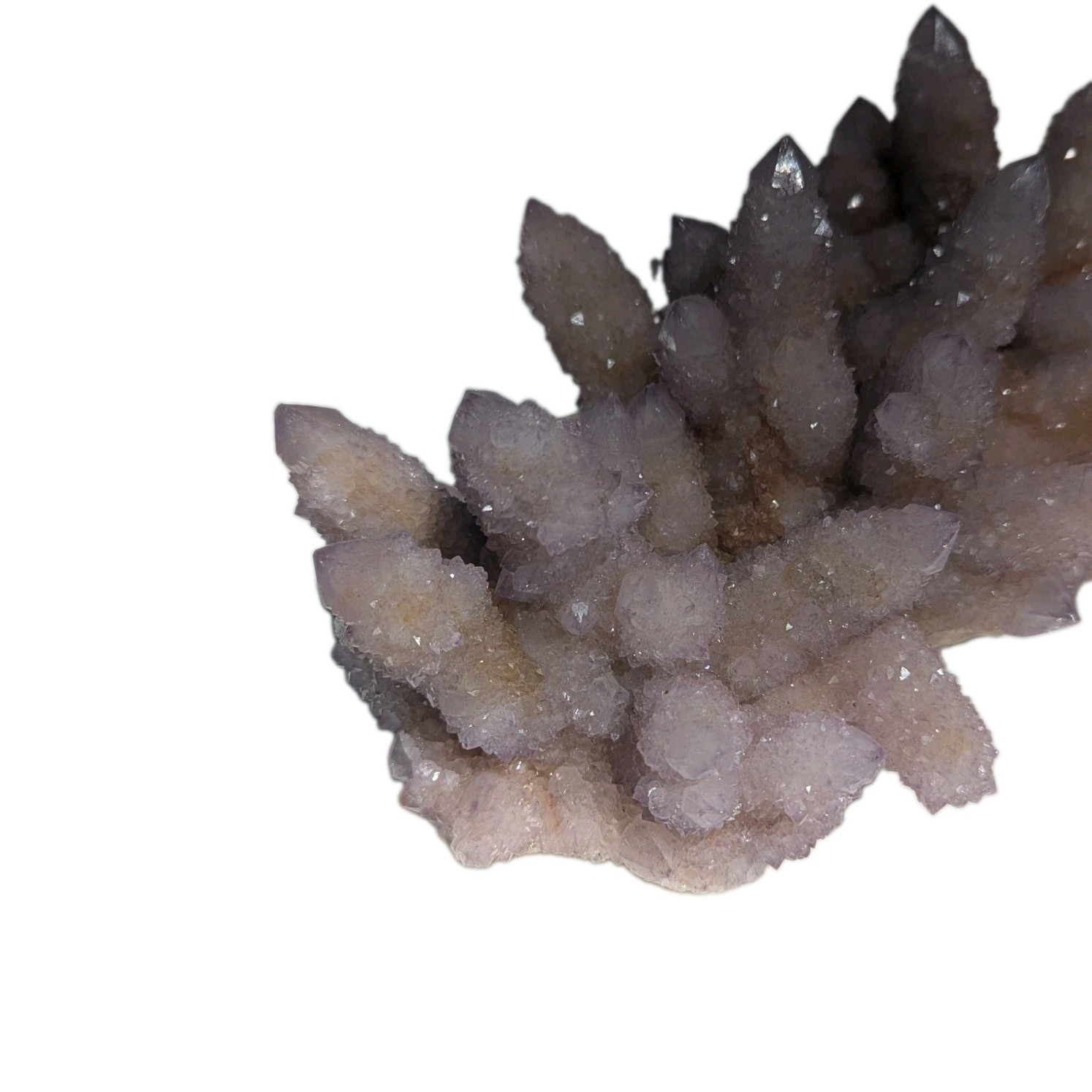 Natural African Spirit Amethyst Crystal Cluster Lilac Purple Mineral Specimen