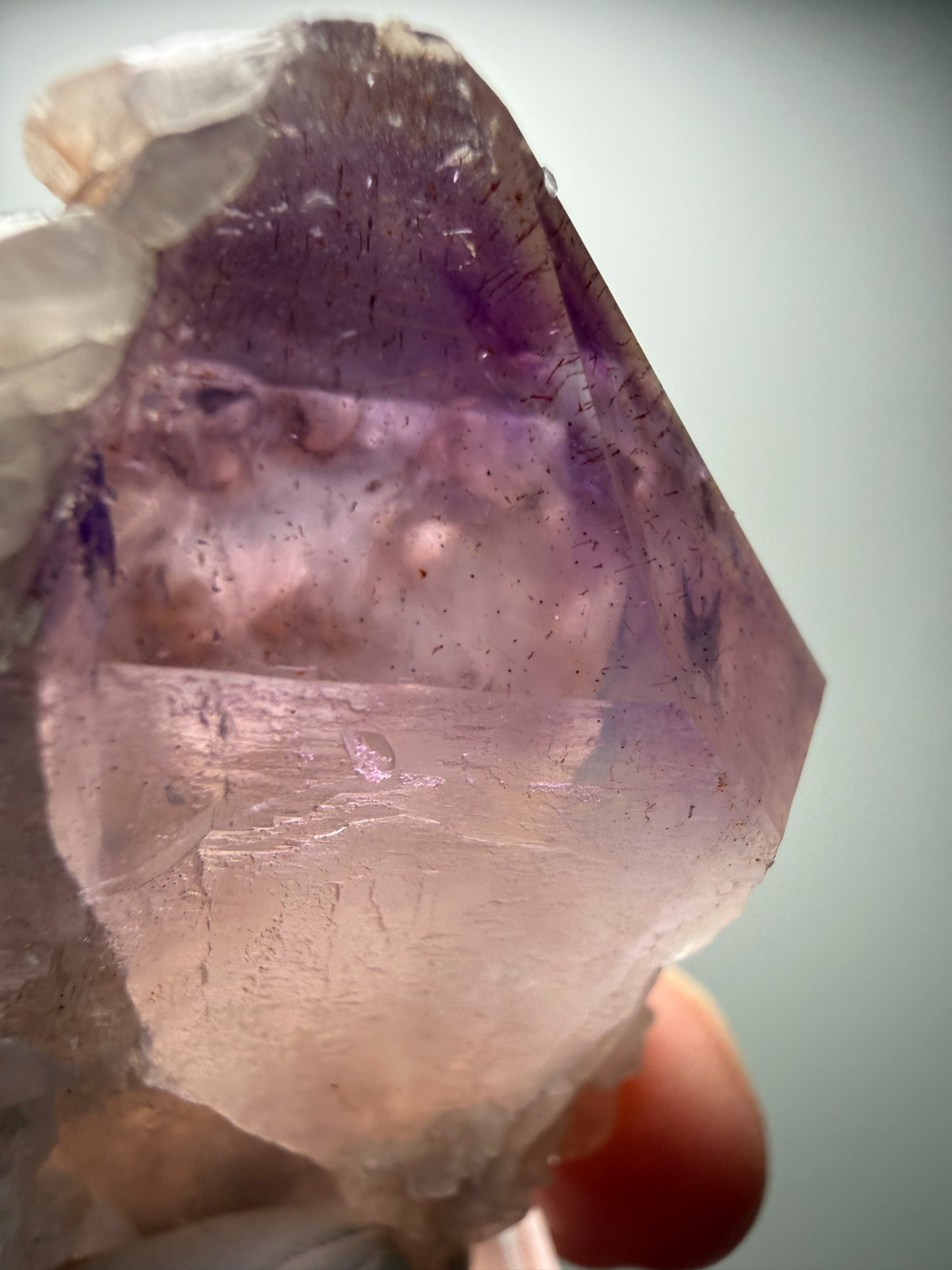 Beautiful Amethyst crystal with Red Calcite- Hubei Province, China! SALE $89!