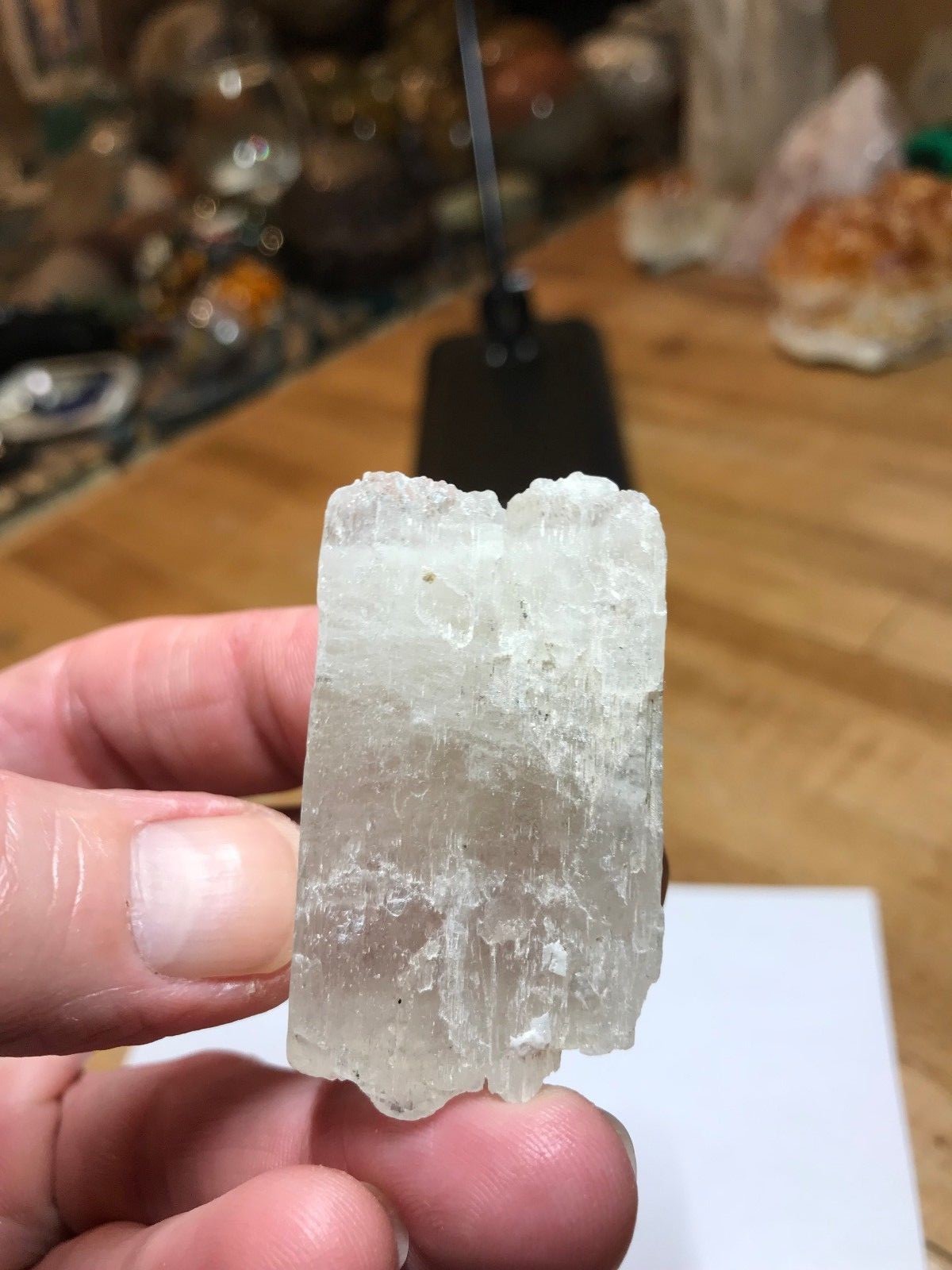 Rare Kunzite Crystal Mineral Gemstone Opaque B Grade Piece Specimen 002