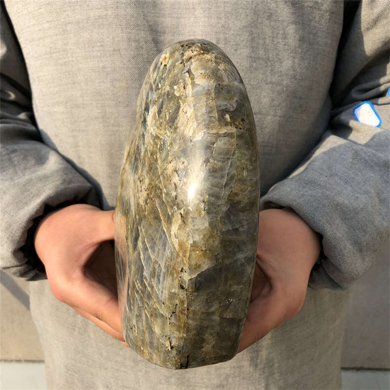 2.49kg Natural Labradorite Quartz Crystal Spectrolite Mineral Reiki healing