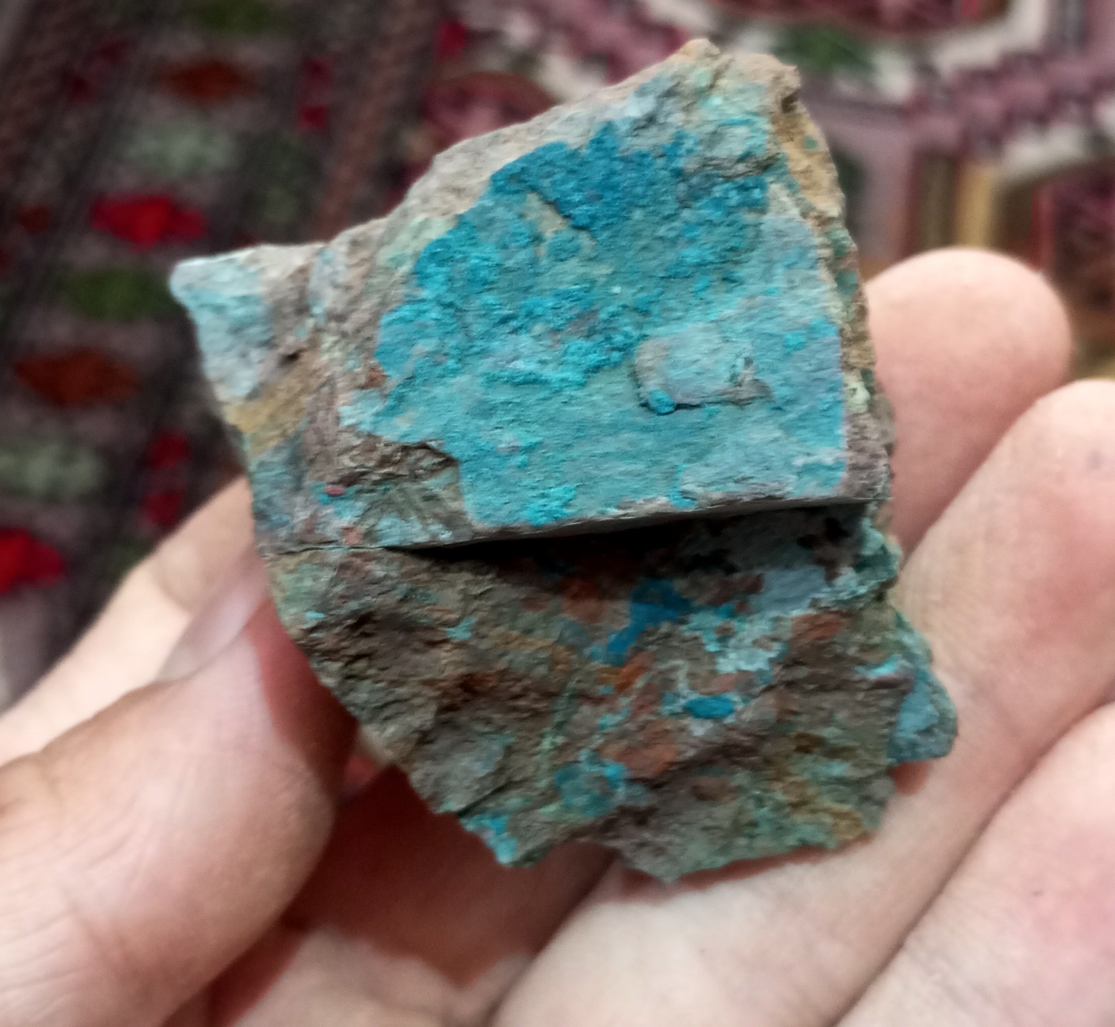 Gorgeous Colors Blue Laterite Cobalt Ore