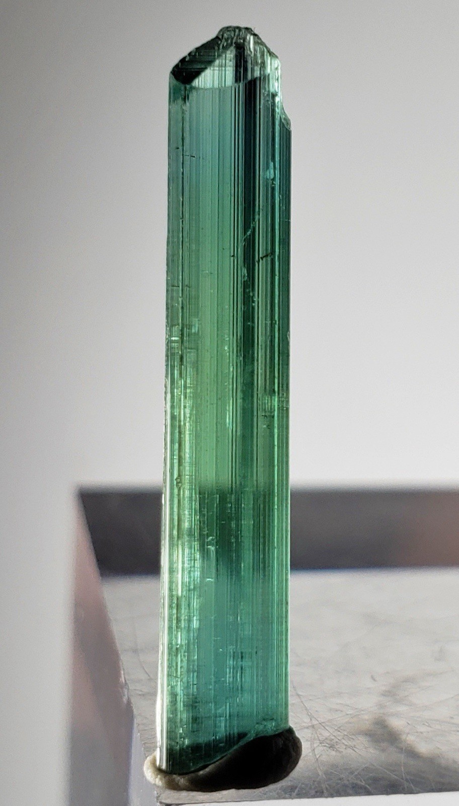 Top quality bi colour Tourmaline crystal from Afghanistan mine 4.4 carats