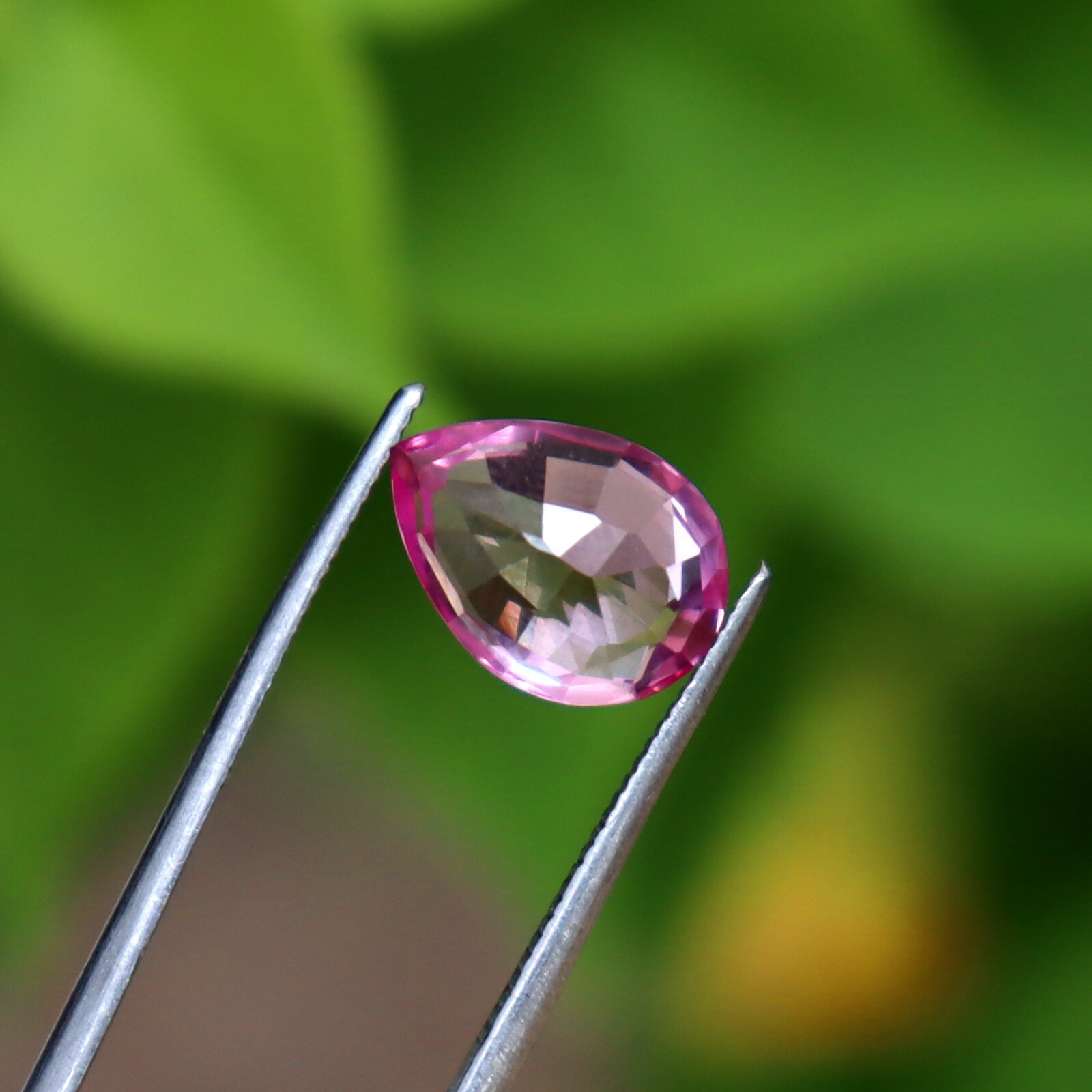 3.10 Ct Pink Sapphire Natural Certified Loose Gemstone Pear Shape Best Offer