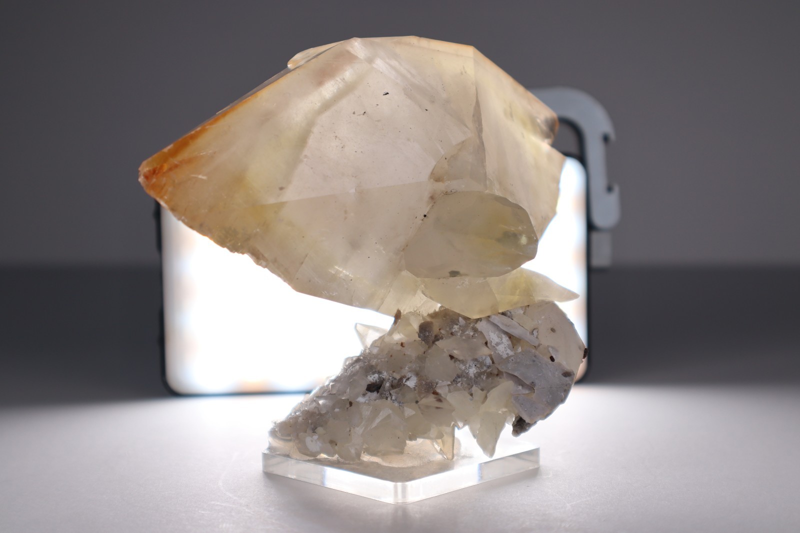 HUGE Elmwood Mine GOLDEN CALCITE Double Terminated Crystal Cluster 645g