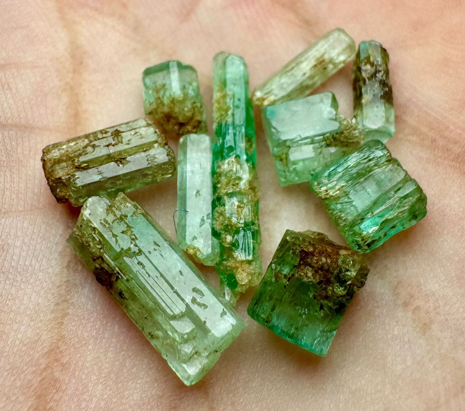 14.60 Carat Gemmy Emerald Crystals Lot From Panjshir Afghanistan