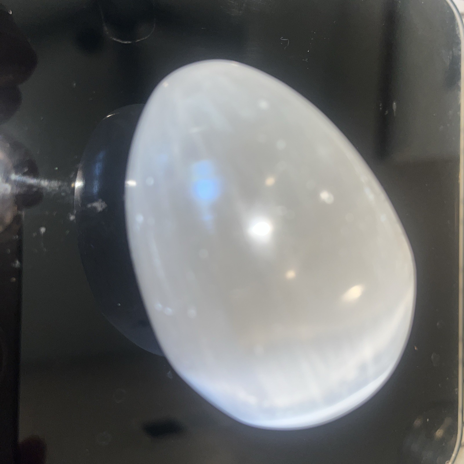 173G Selenite Gemstone Crystal Healing Chakra Gypsum Palm Stone Egg Shape