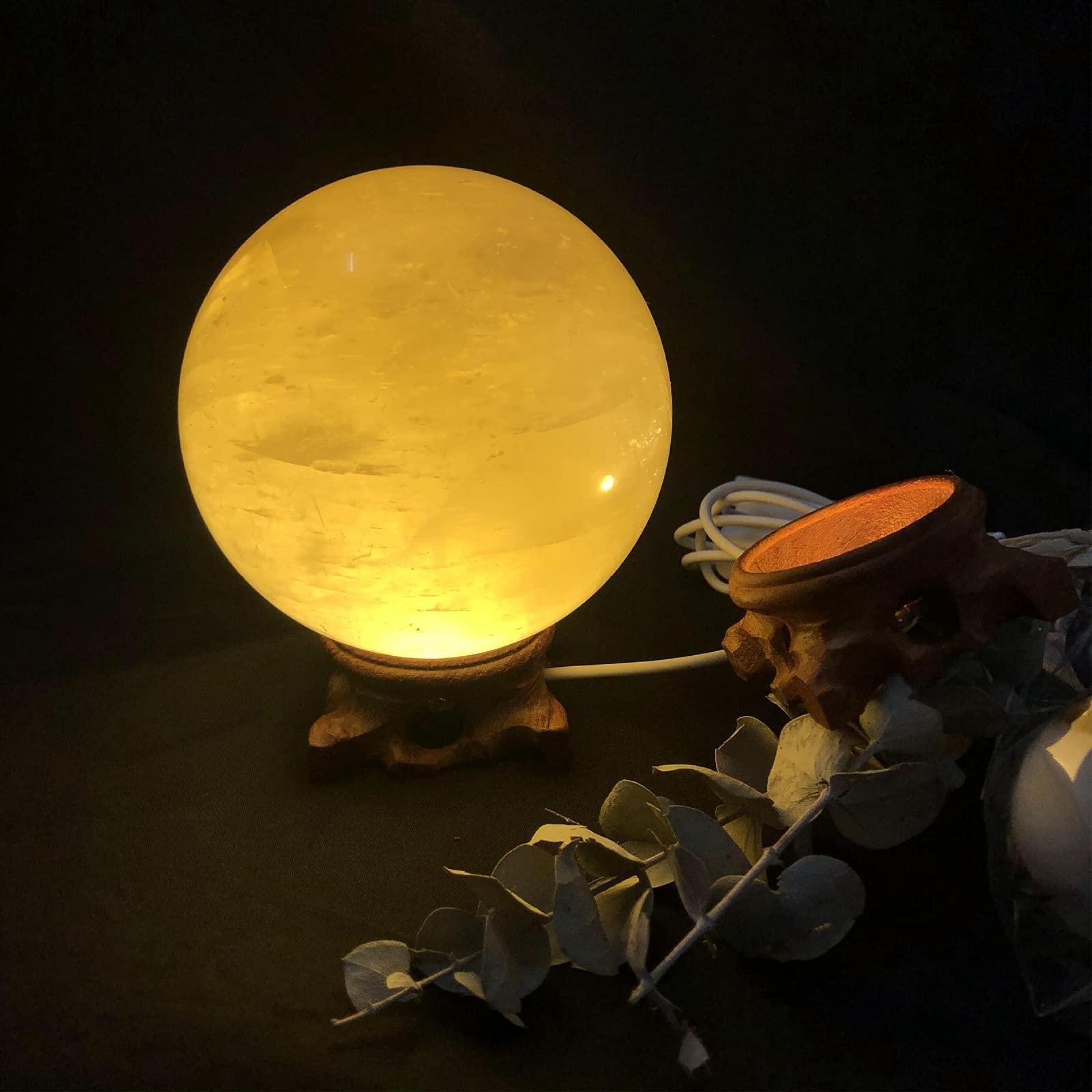 2PCS Root Carving Wooden Light Display Bases,2 Inch Wood Lighted Stand Bases …