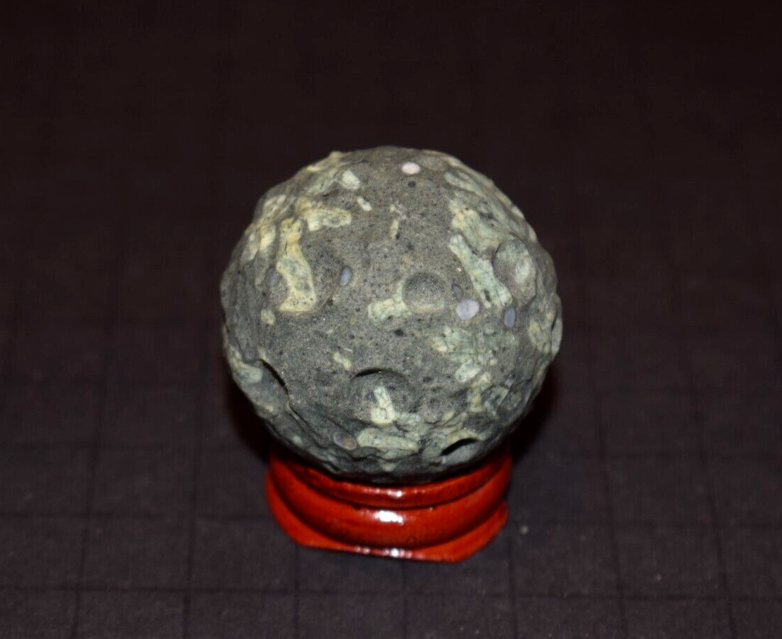 Unique Moon Ruff Creator Texture Clay or Stone Toy Marble Bolder Size 1.578″