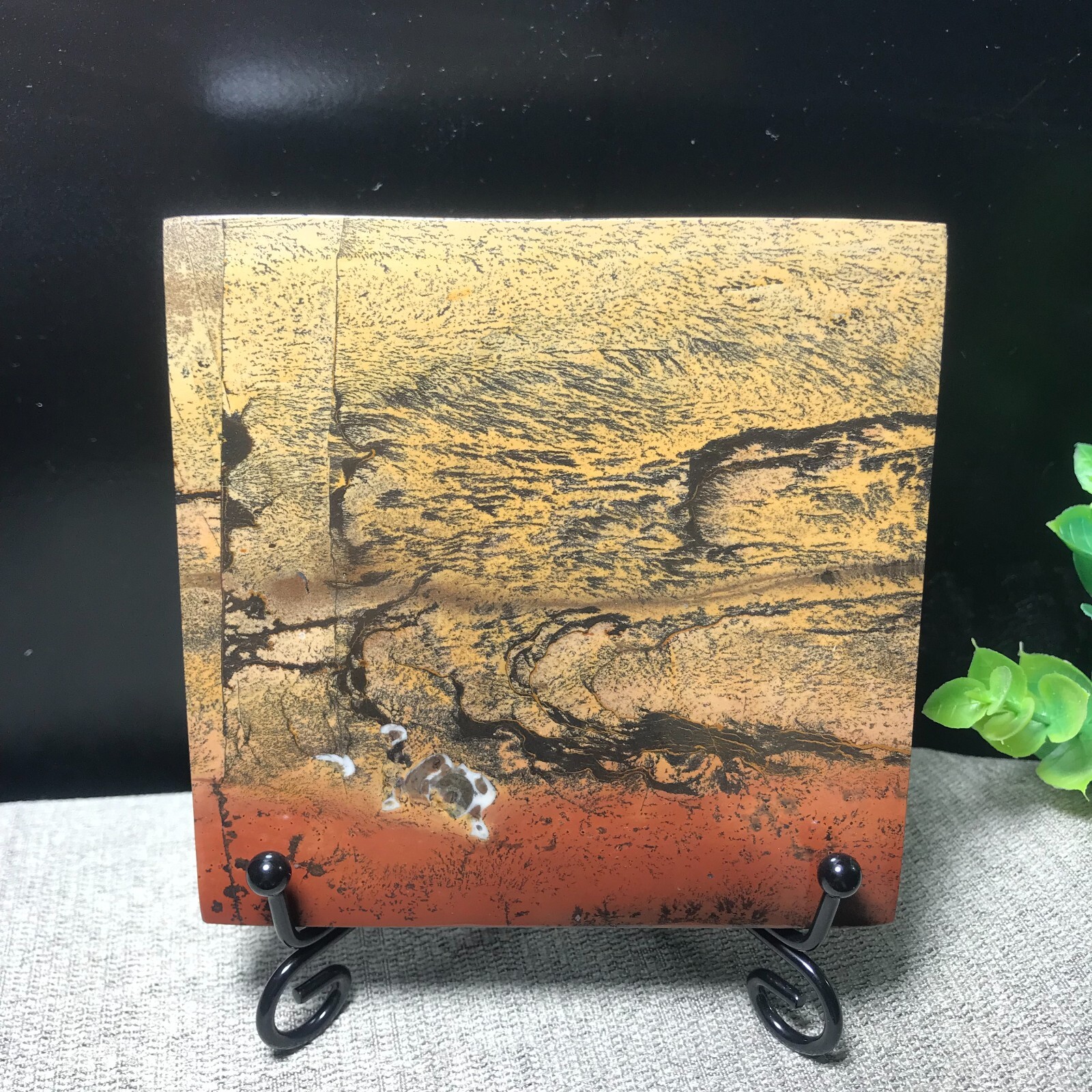220g Natural Chinese painting stone crystal ornaments for home decoration 15