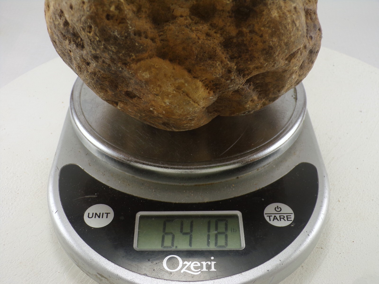 7″ Unopened Geode Nodule 6.4 LB – Natural Uncut Kentucky Quartz Crystal