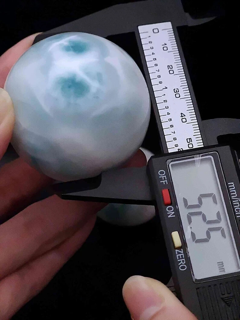 DOMINICAN REPUBLIC LARGE LARIMAR SPHERE 52MM RARE