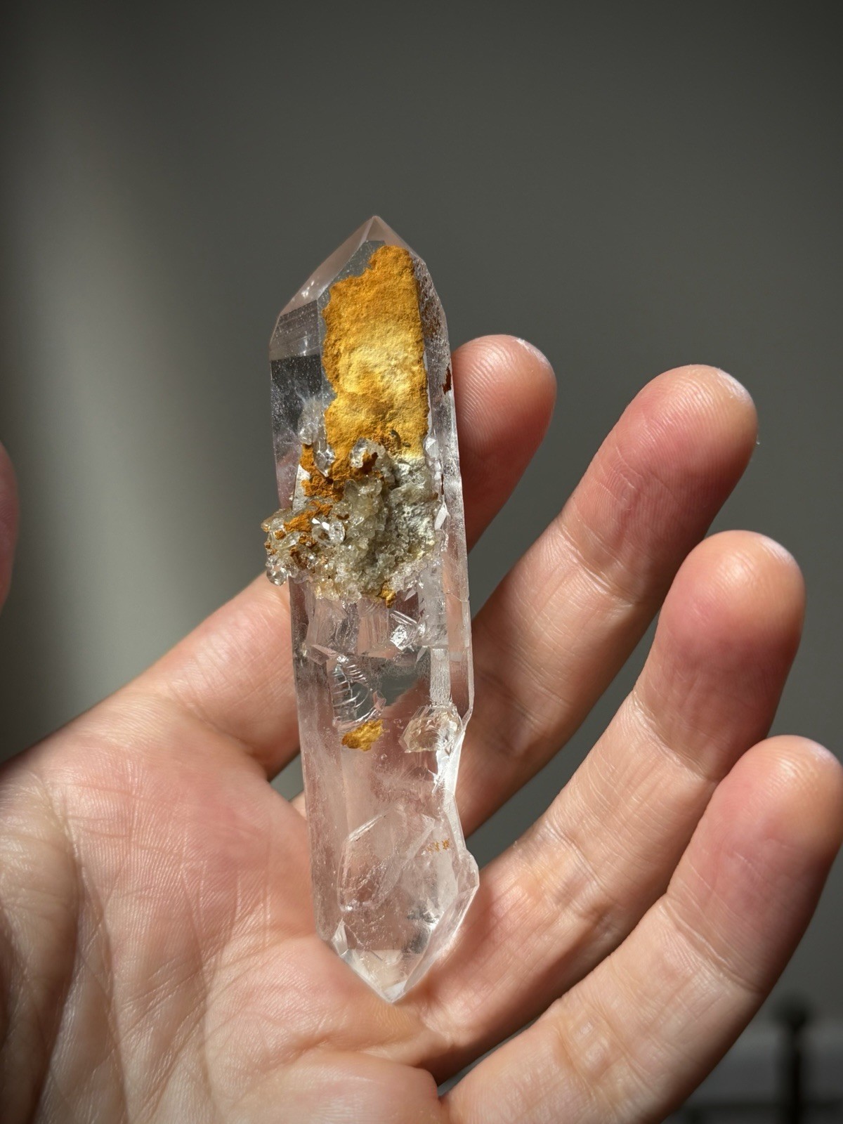 Double Terminated Quartz Inclusion Quartz Window Quartz Iron Quartz Brazil
