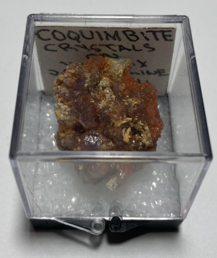 Coquimbite crystals on matrix Thumbnail from Peru