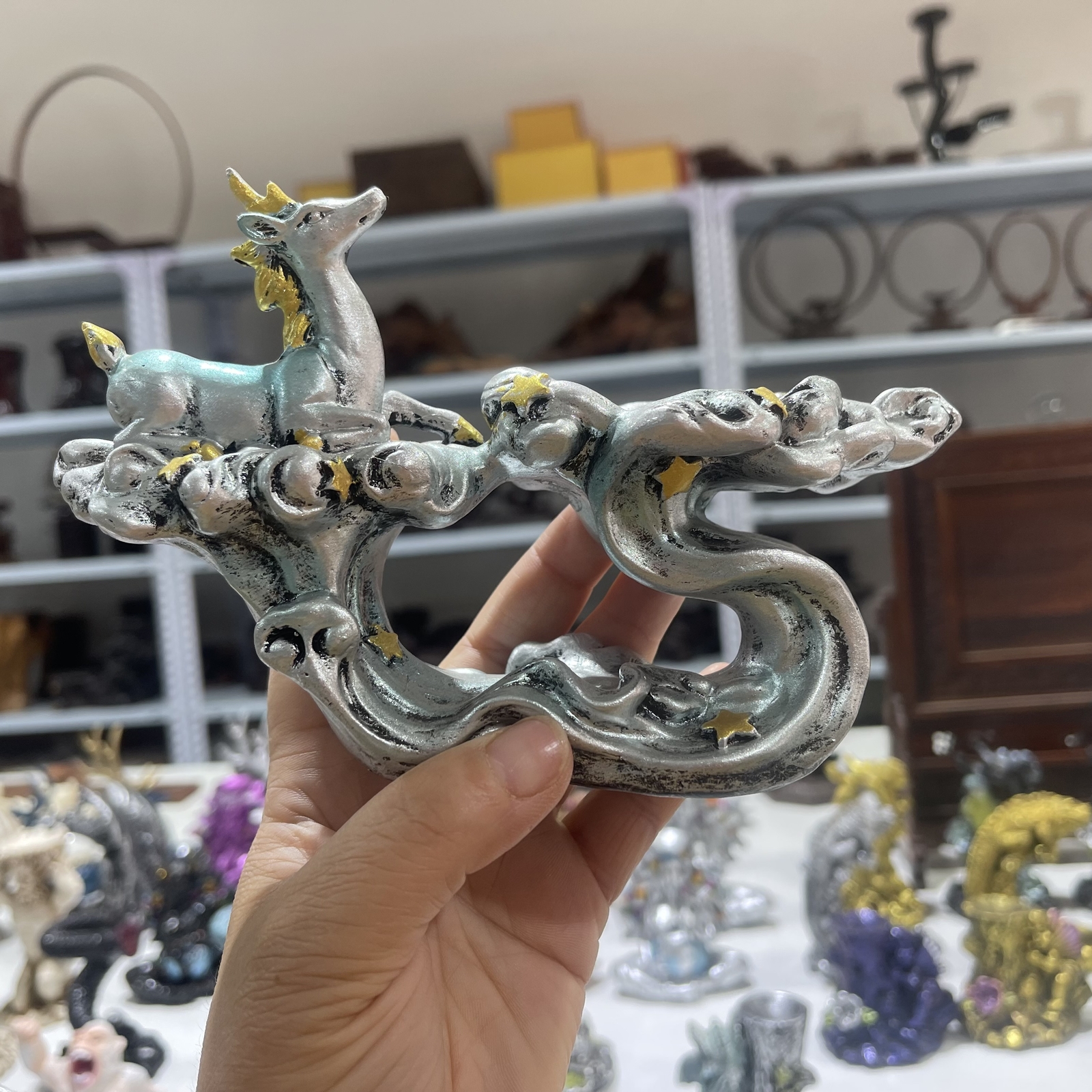 Deer Crystal Ball Stand Sphere Stand Crystal Ball Globe Holder Decor