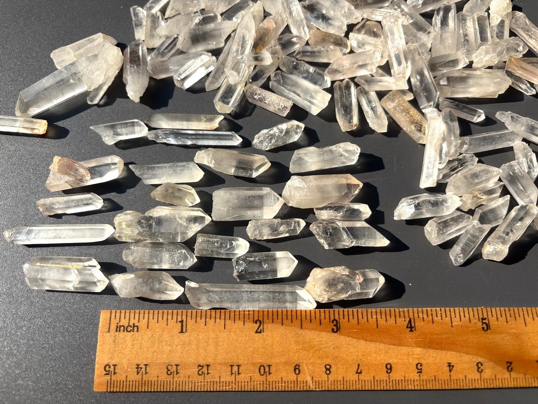 30 pcs Lemurian Fine Clear Quartz Crystal Points Rough Specimen Gems