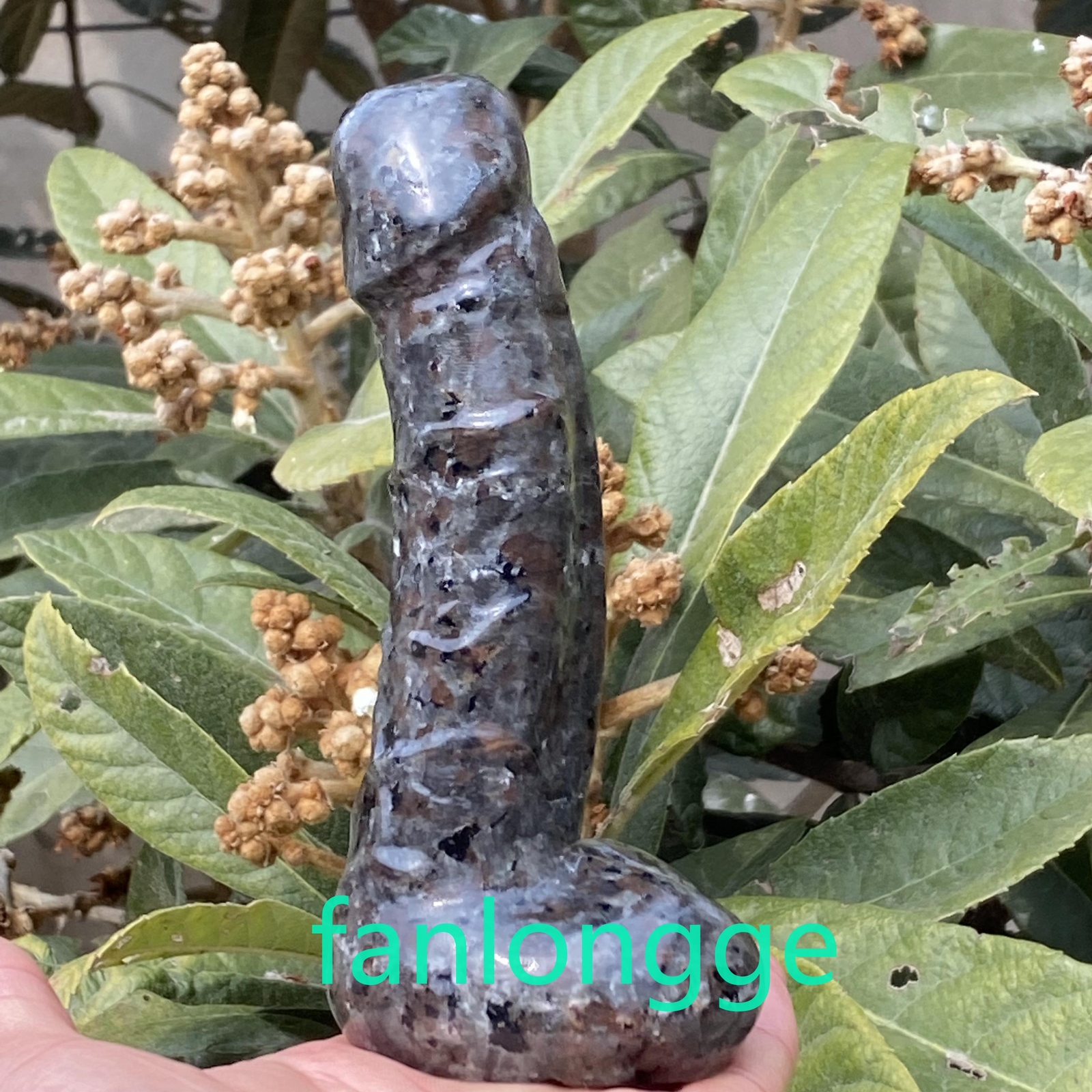 6in Wholesale Natural Yooperite male penis Quartz Crystal Carved Figurines 1pc