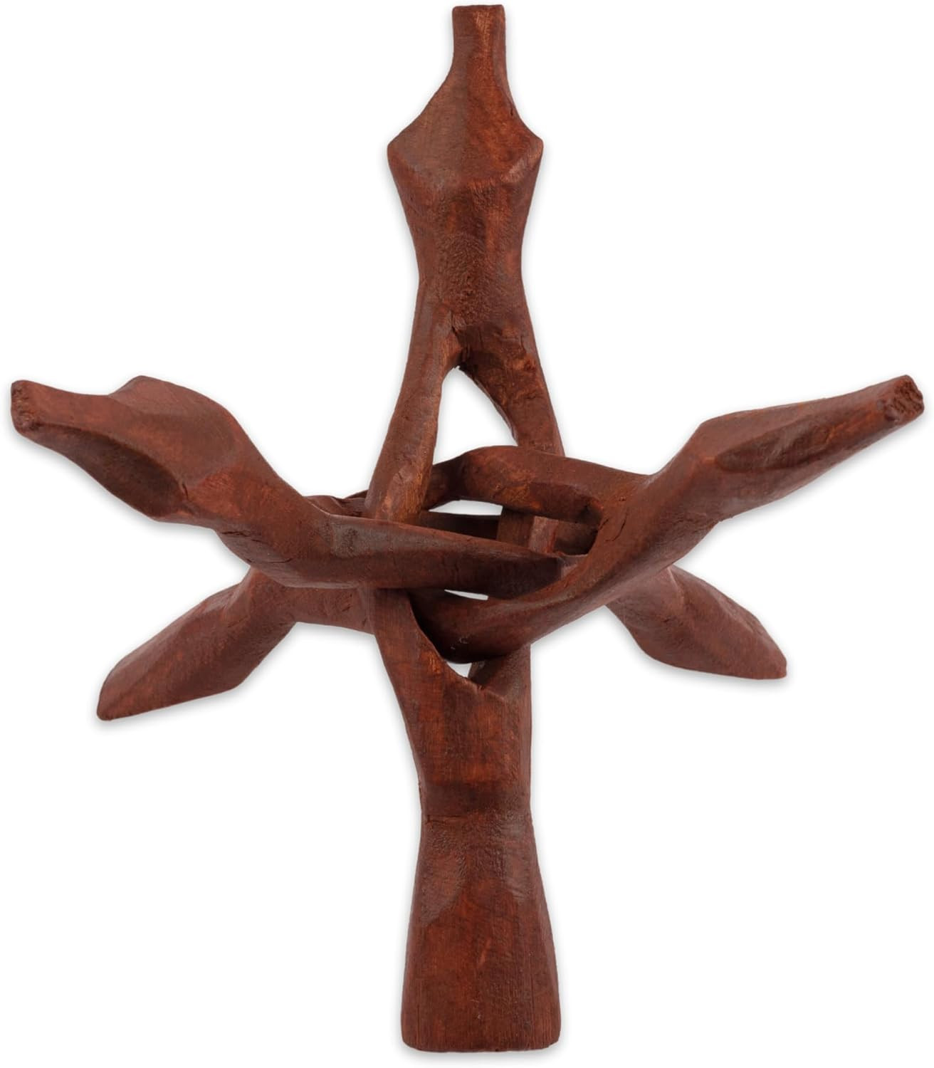 Extra Large 8″ Wooden Tripod Stand – Hand-Carved Room Decor Holder ~ Ideal for A