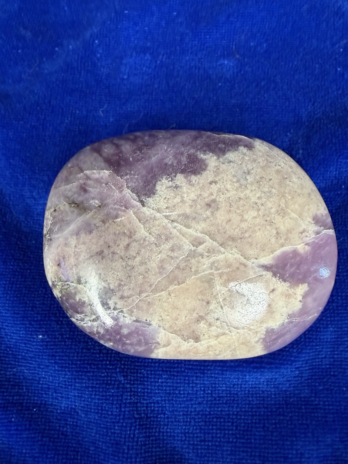 Polished Purple and Tan Crystal Display Specimen Approx. 2 Inch