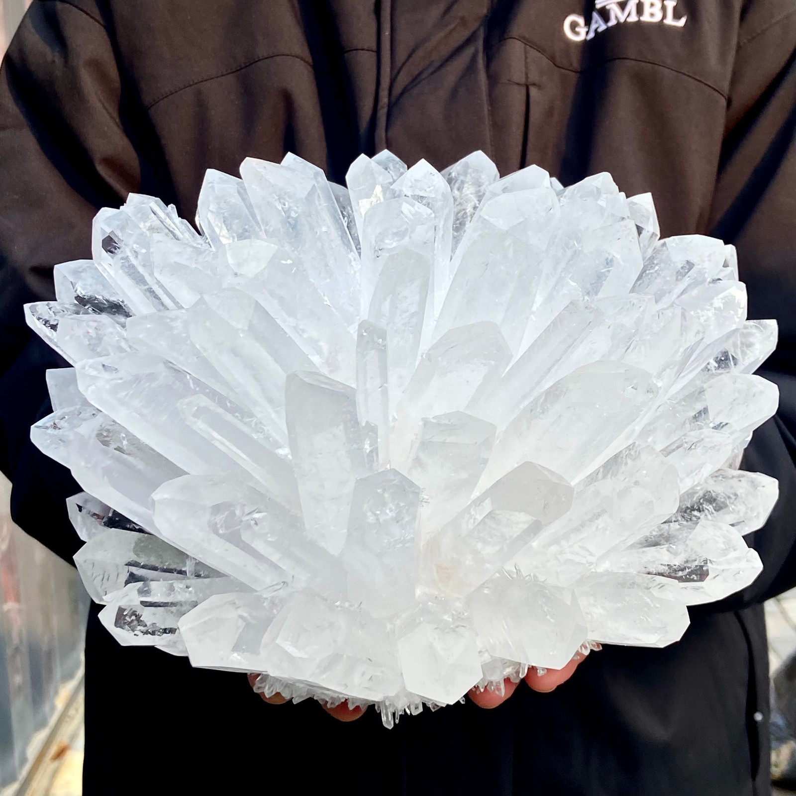 14.44LB Natural White Clear Quartz Crystal Cluster Rock Stone Specimens Reik