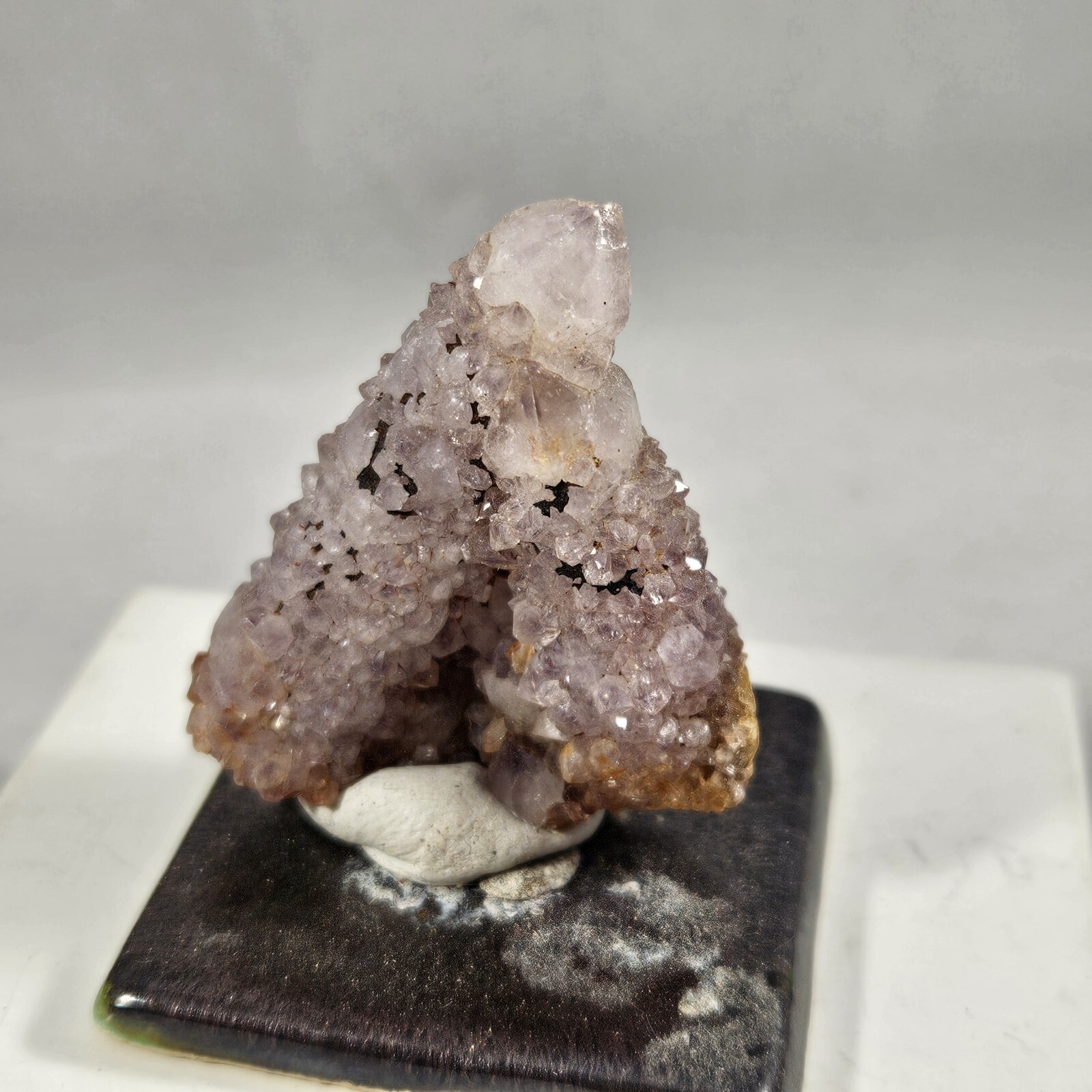 Cactus Quartz Mineral Specimen Amethyst Purple Lilac Spirt Crystal
