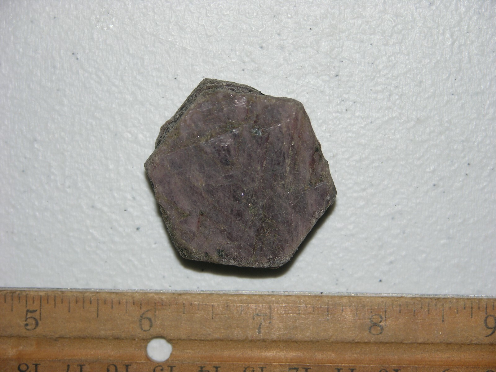 Ruby Recorder crystal all natural Madagascar 1 1/4 x 1 1/2 inch D5