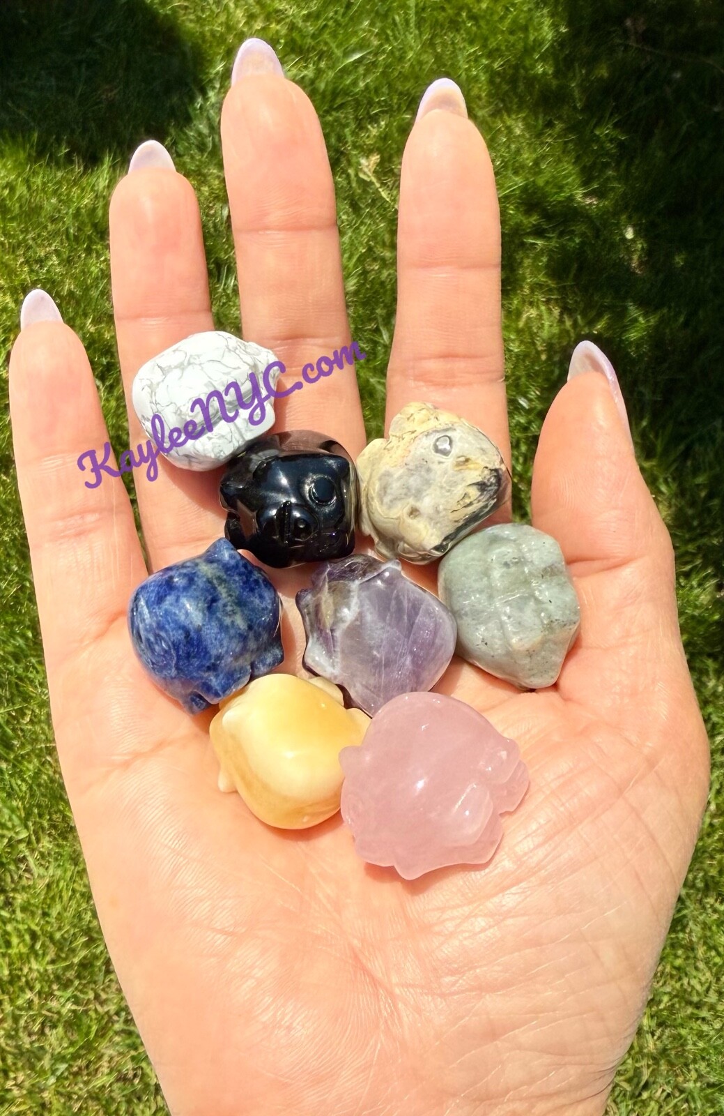 Wholesale Lot 12 PCs 1” Natural Crystal Pig Healing Energy