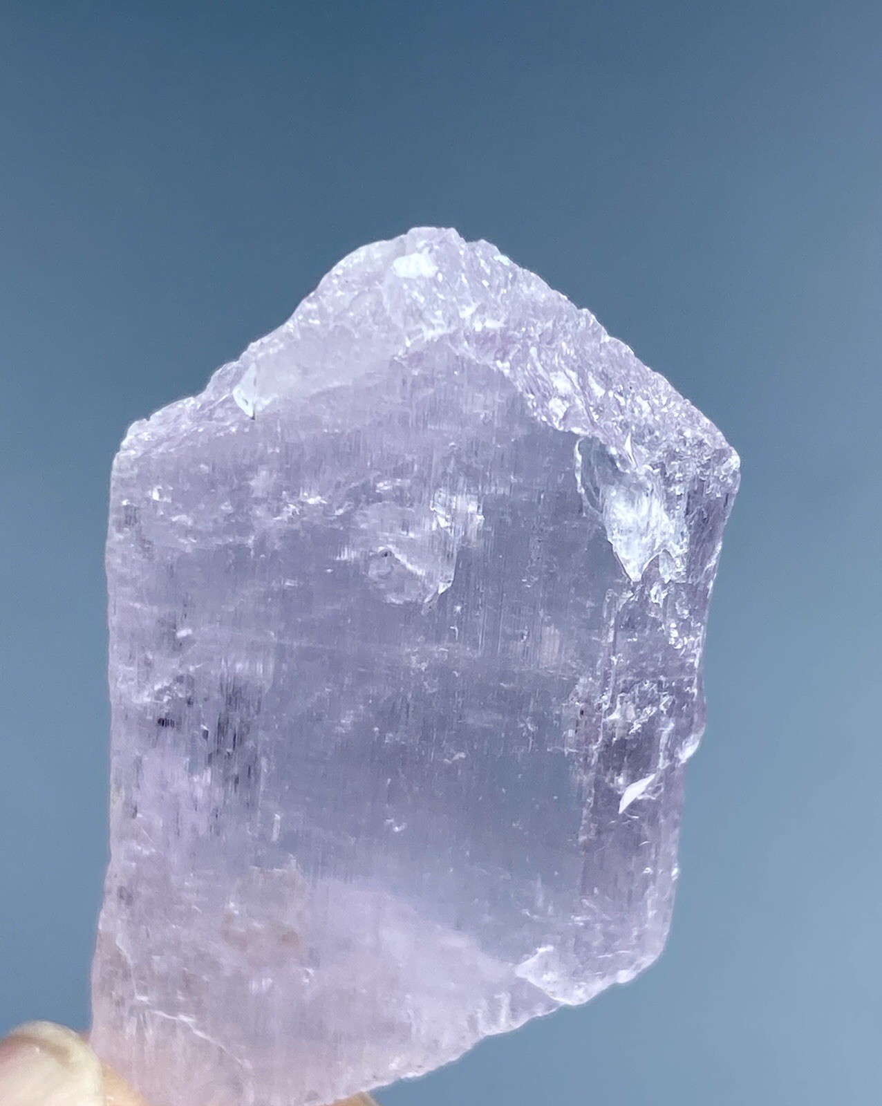 47 Carat Kunzite Crystal Specimen From Afghanistan