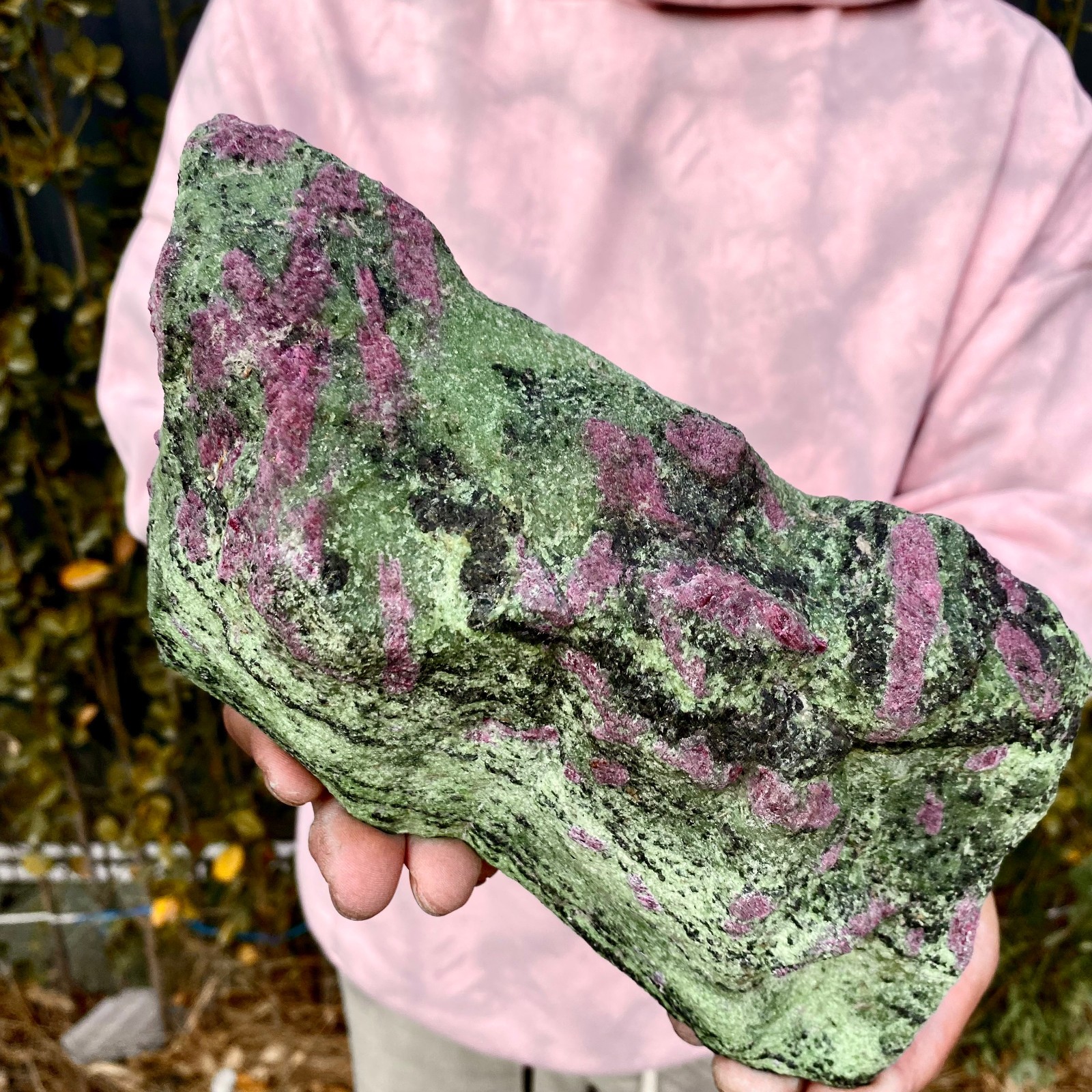 7.05LB Natural green Ruby zoisite (anylite) crystal Chakra mineral Healing Energ