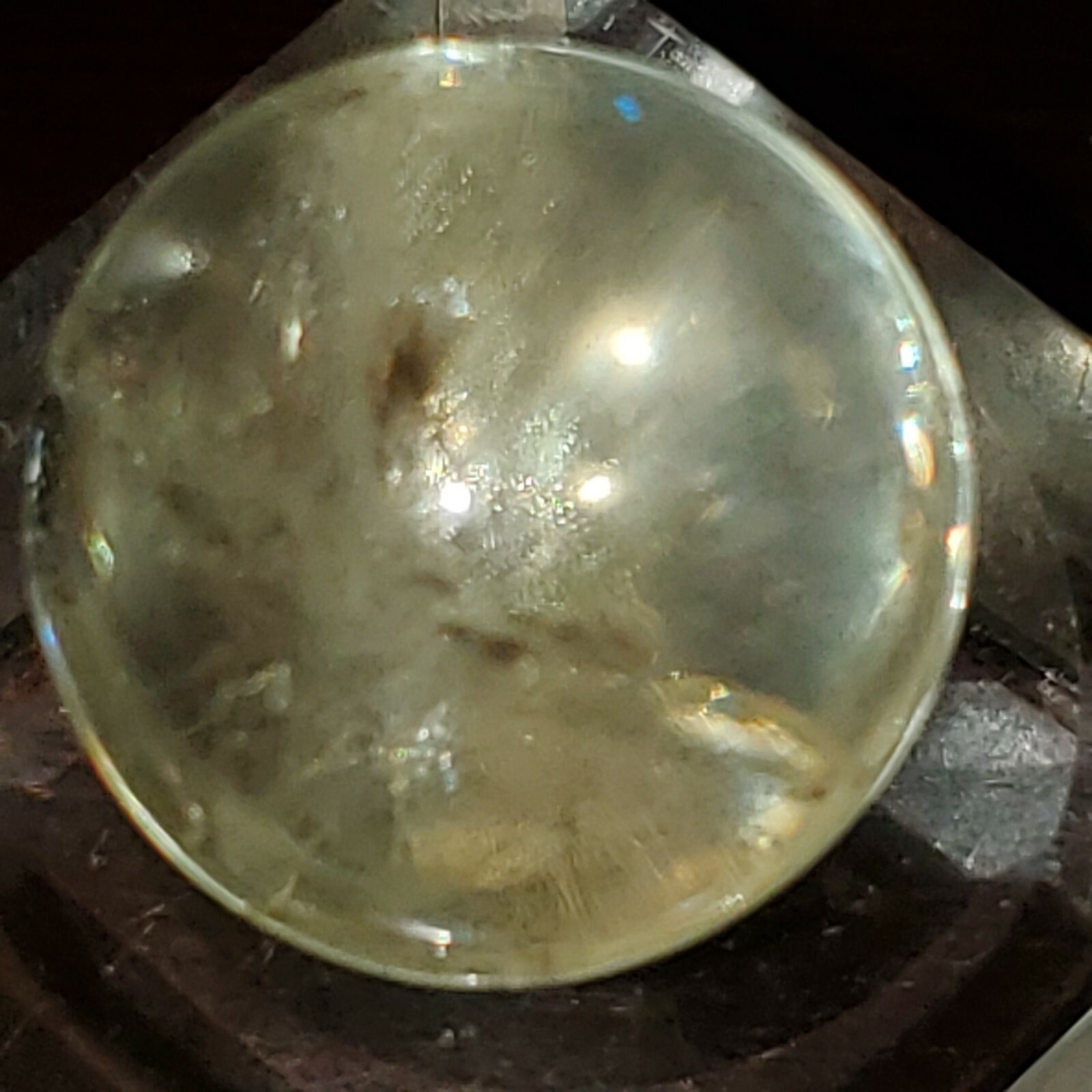 Citrine Sphere Ball Orb Marble 19.3mm, 11g