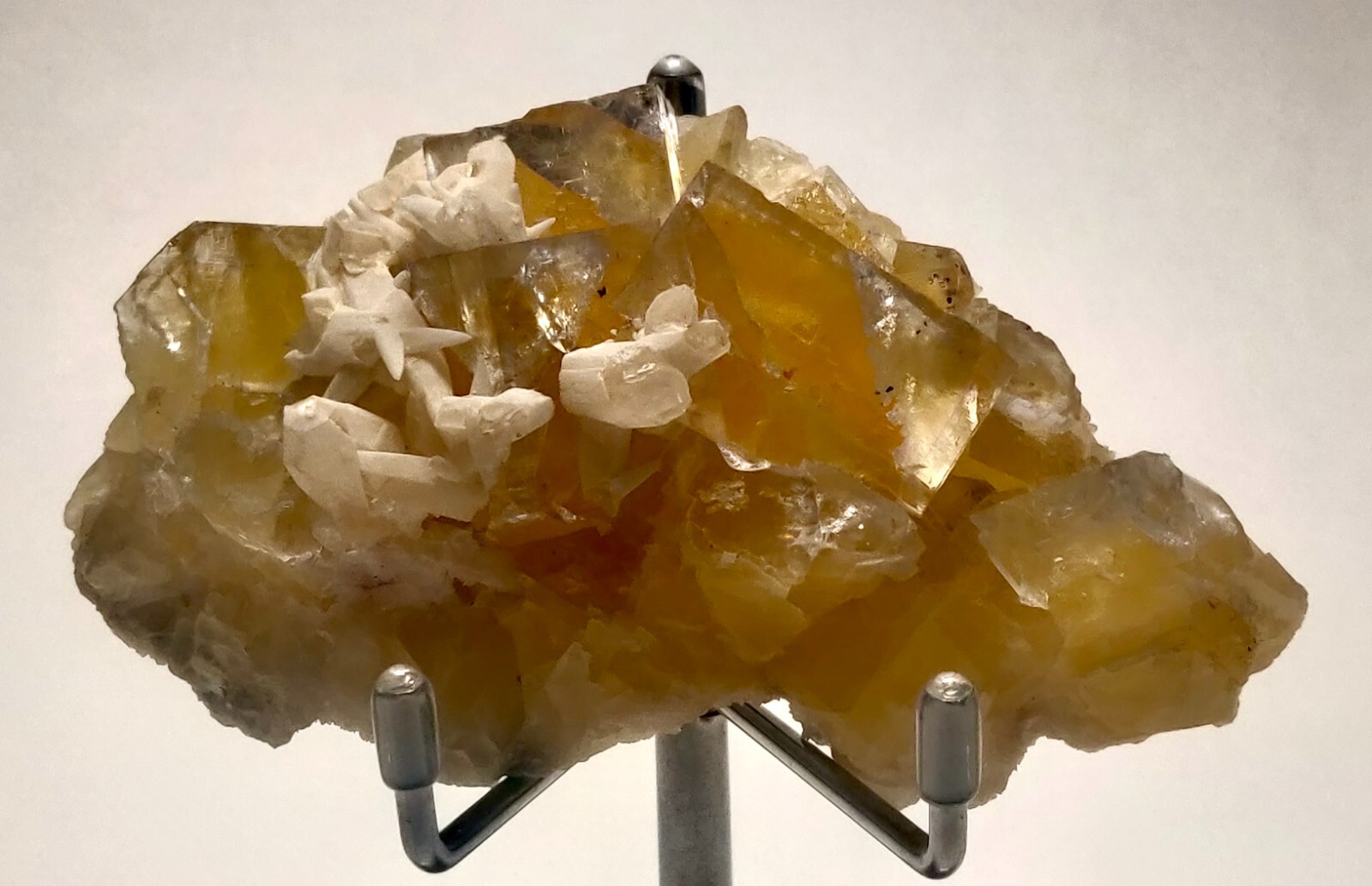 Fluorite with Calcite from Minerva No. 1 Mine, Cave-in-Rock, Illinois