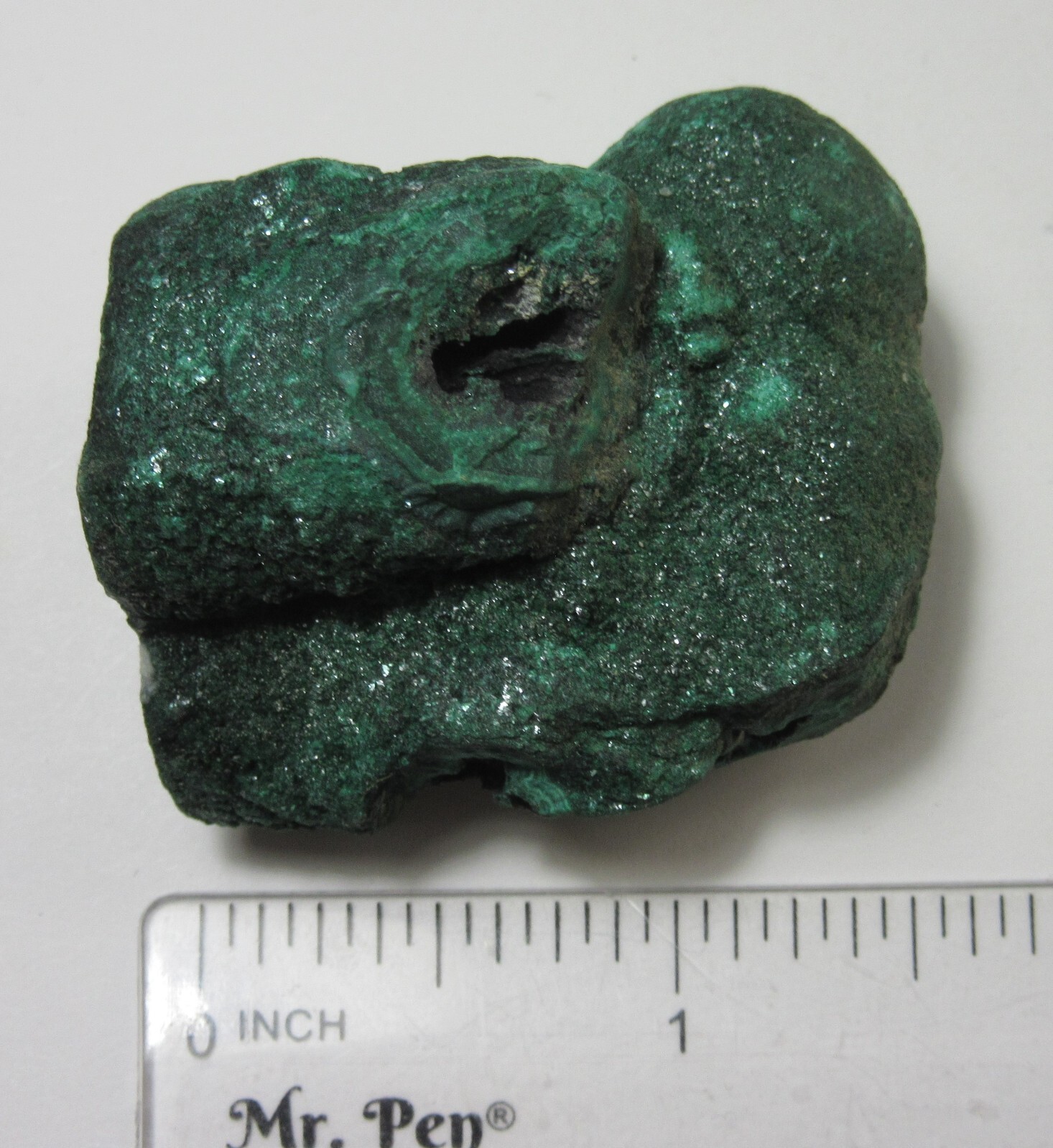 Green Malachite Mineral Nodule Zaire Africa 1 5/8″ Collectible GMNCZA-15s