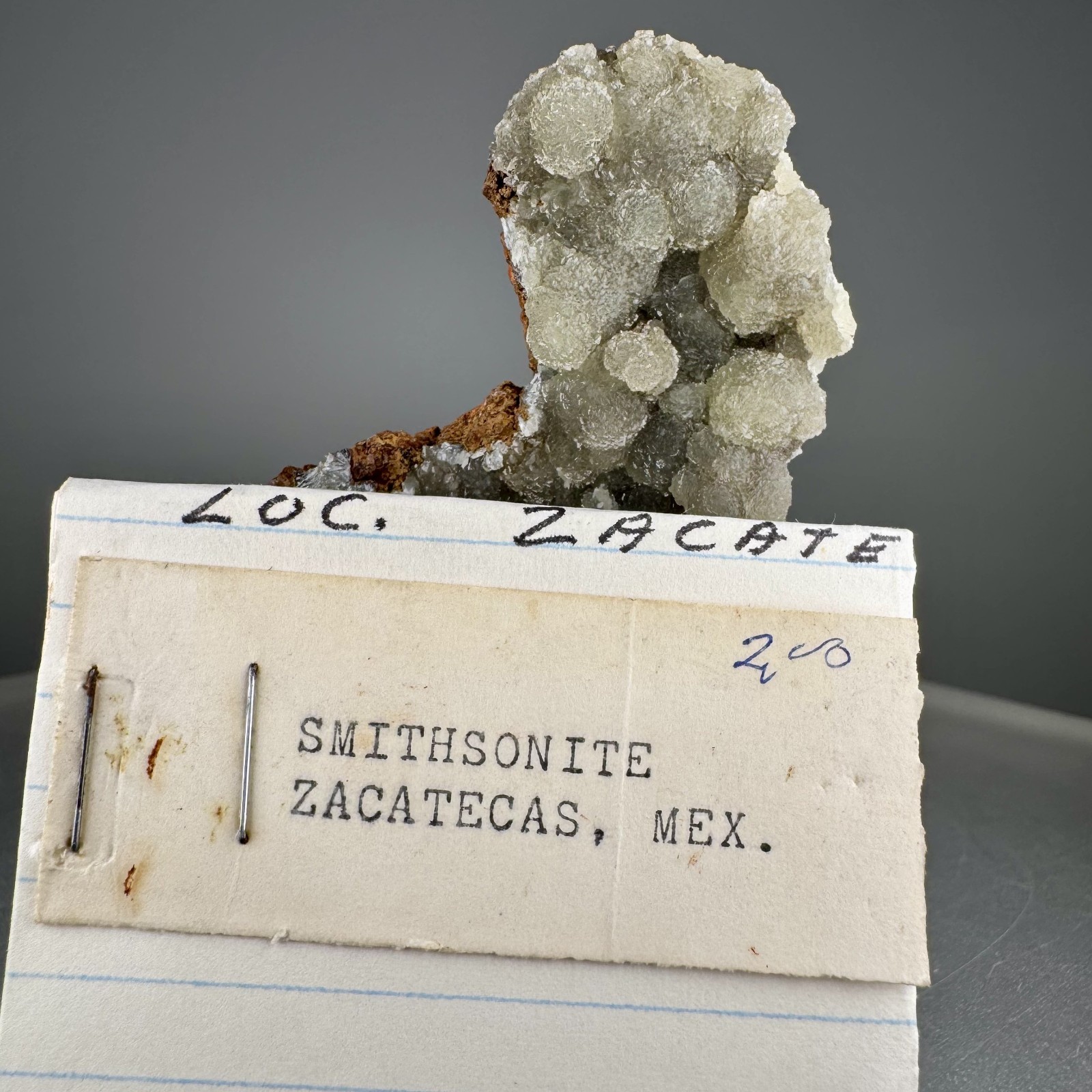 Smithsonite: attr to. Concepción del Oro, Concepción del Oro Mun., Mexico- Rare!