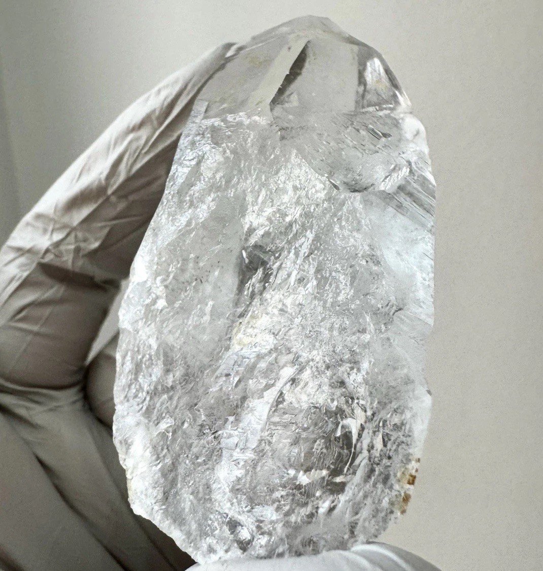 “Ice Window”Hashupi Himalayan Quartz Lemurian Lines High-Clarity Akashic Crystal