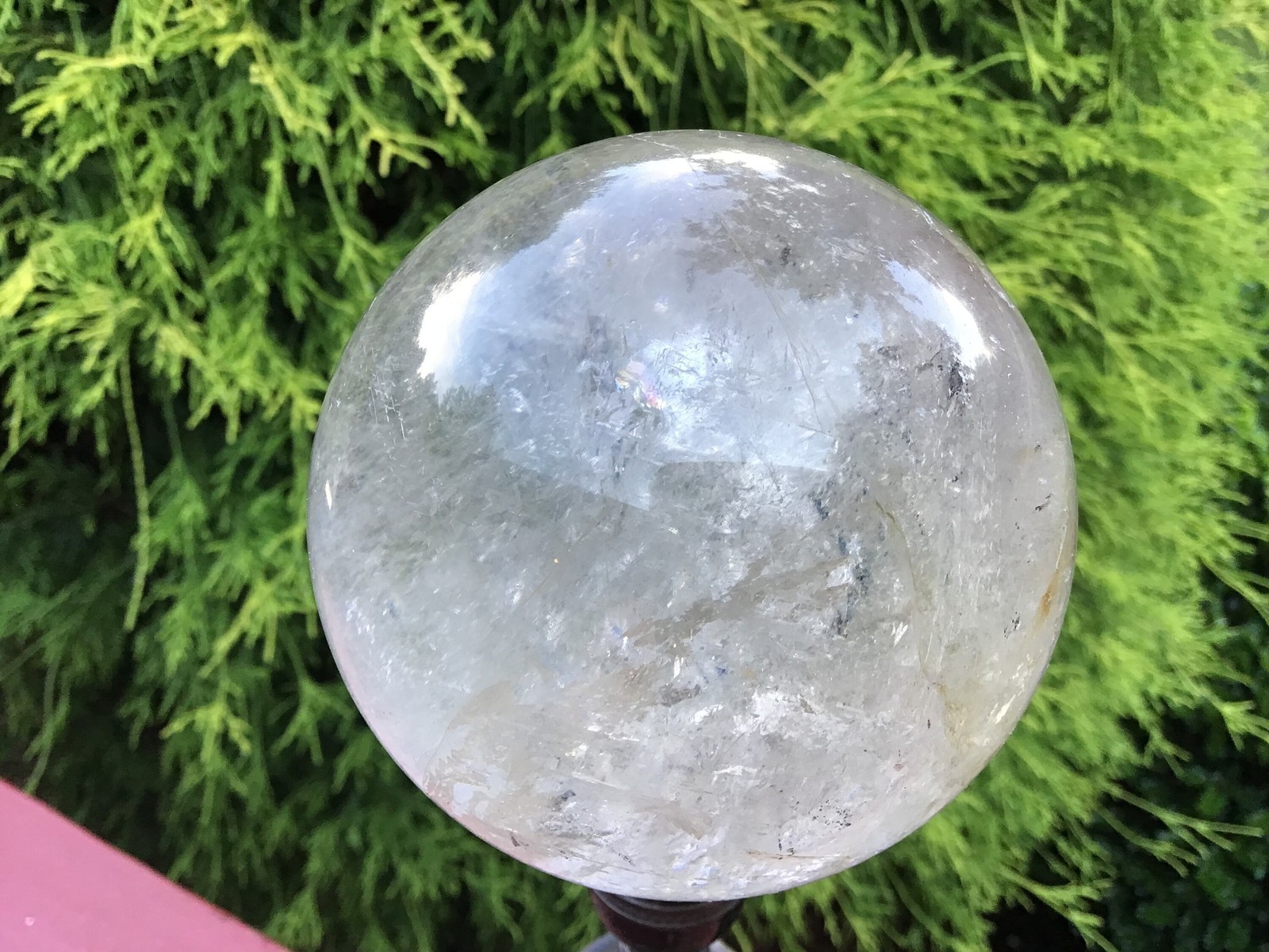 Clear Quartz Crystal Ball ~ Large 1 Lb. 12 oz. ~ 3″ Wide ~ Polished Sphere ~ Sp