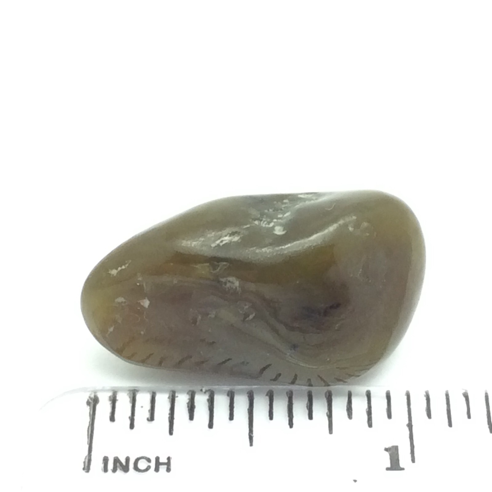 Siberian Jade Pebble Polished Honey Brown Nephrite Jade Vitim River Siberia #16