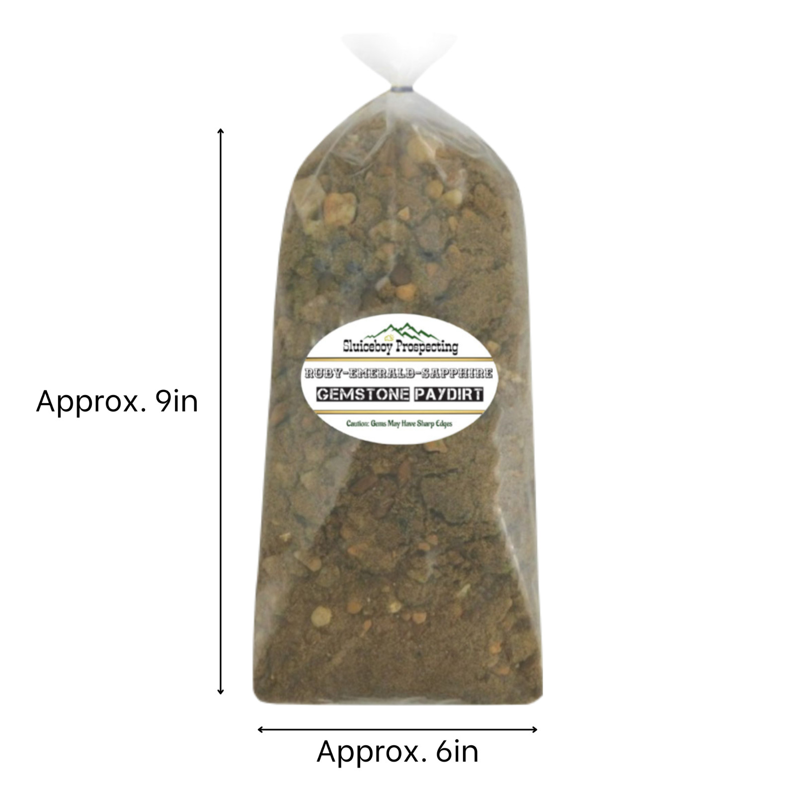 Gemstone Paydirt 5lb Classic Gem Bag – Rough Stone Mix Rock Tumbling Gem Mining