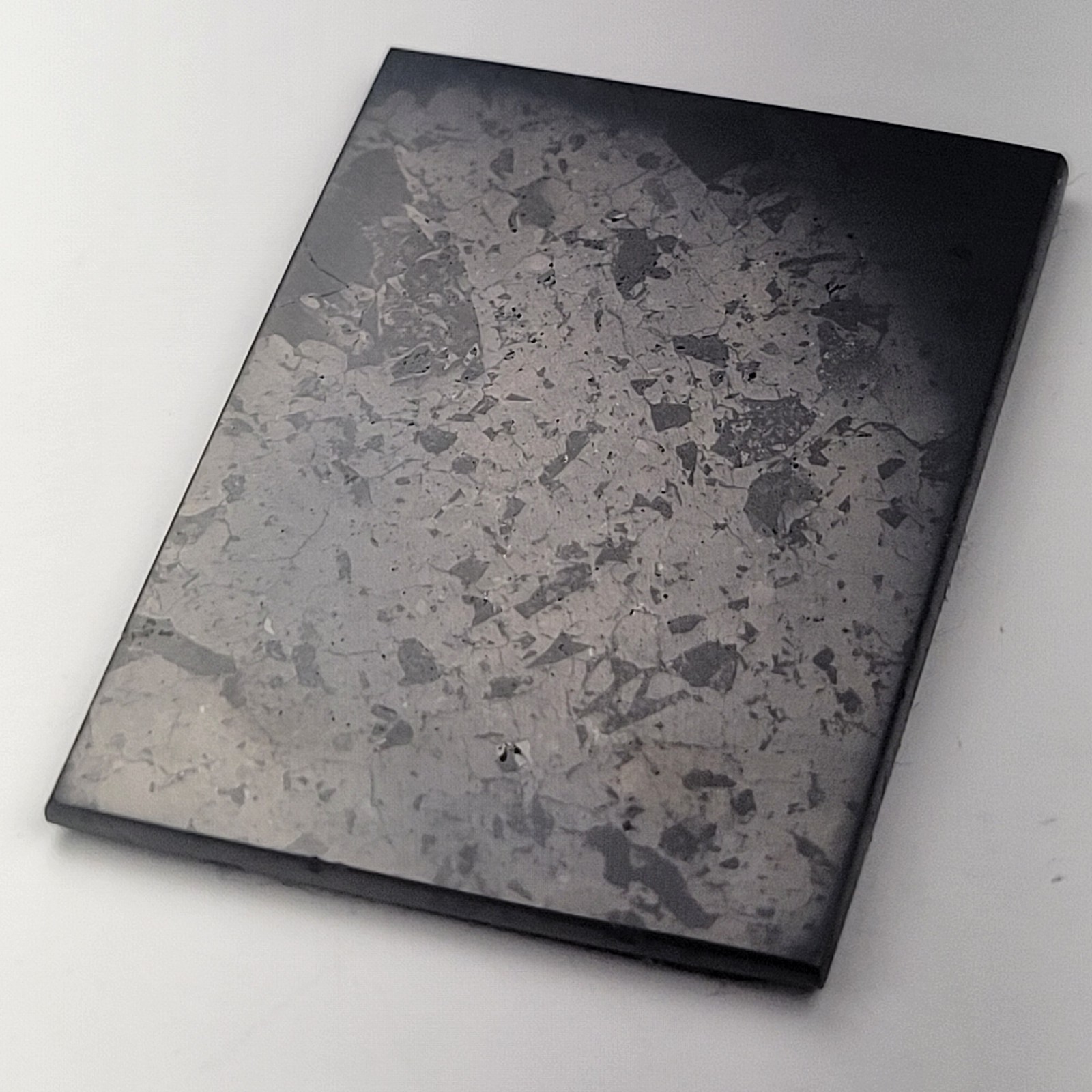 Shungite Stone EMF Protection Phone Sticker 30×40 mm Polished Style_A / 1 pk