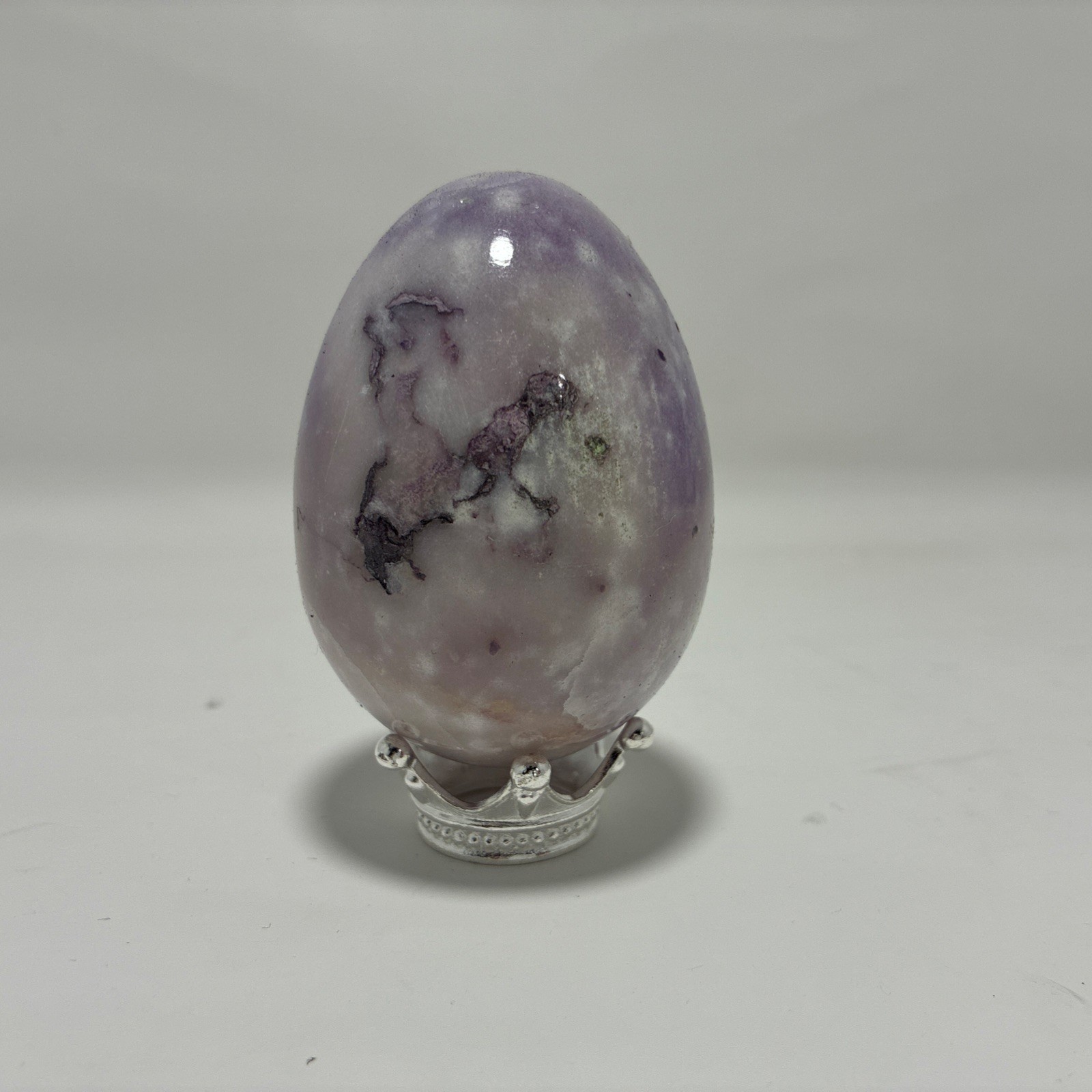 Vintage Tiffany Stone Crystal Egg