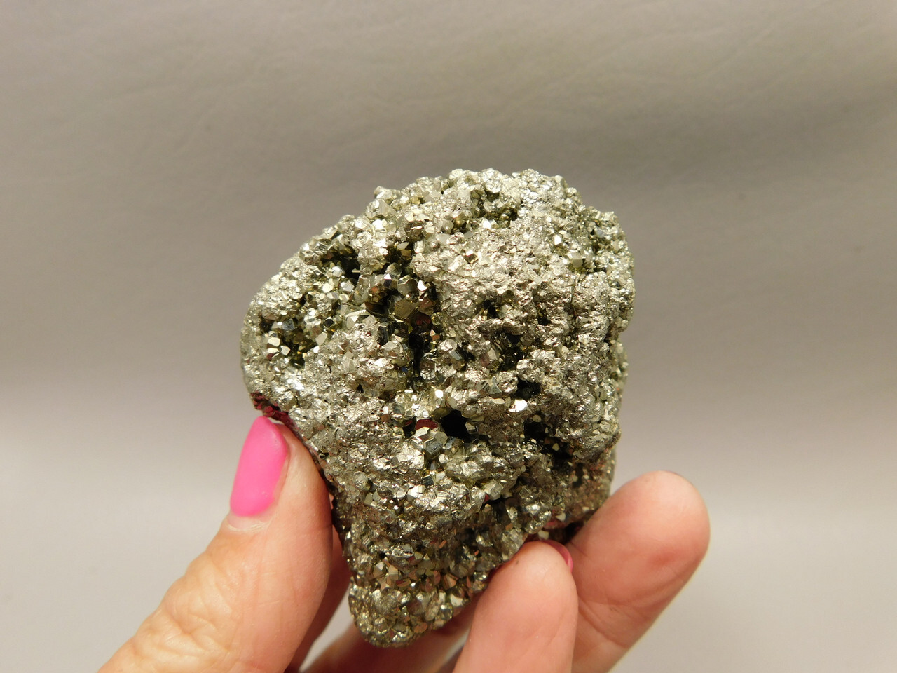 Pyrite Crystal Natural Mineral Specimen Fools Gold Peru #O6