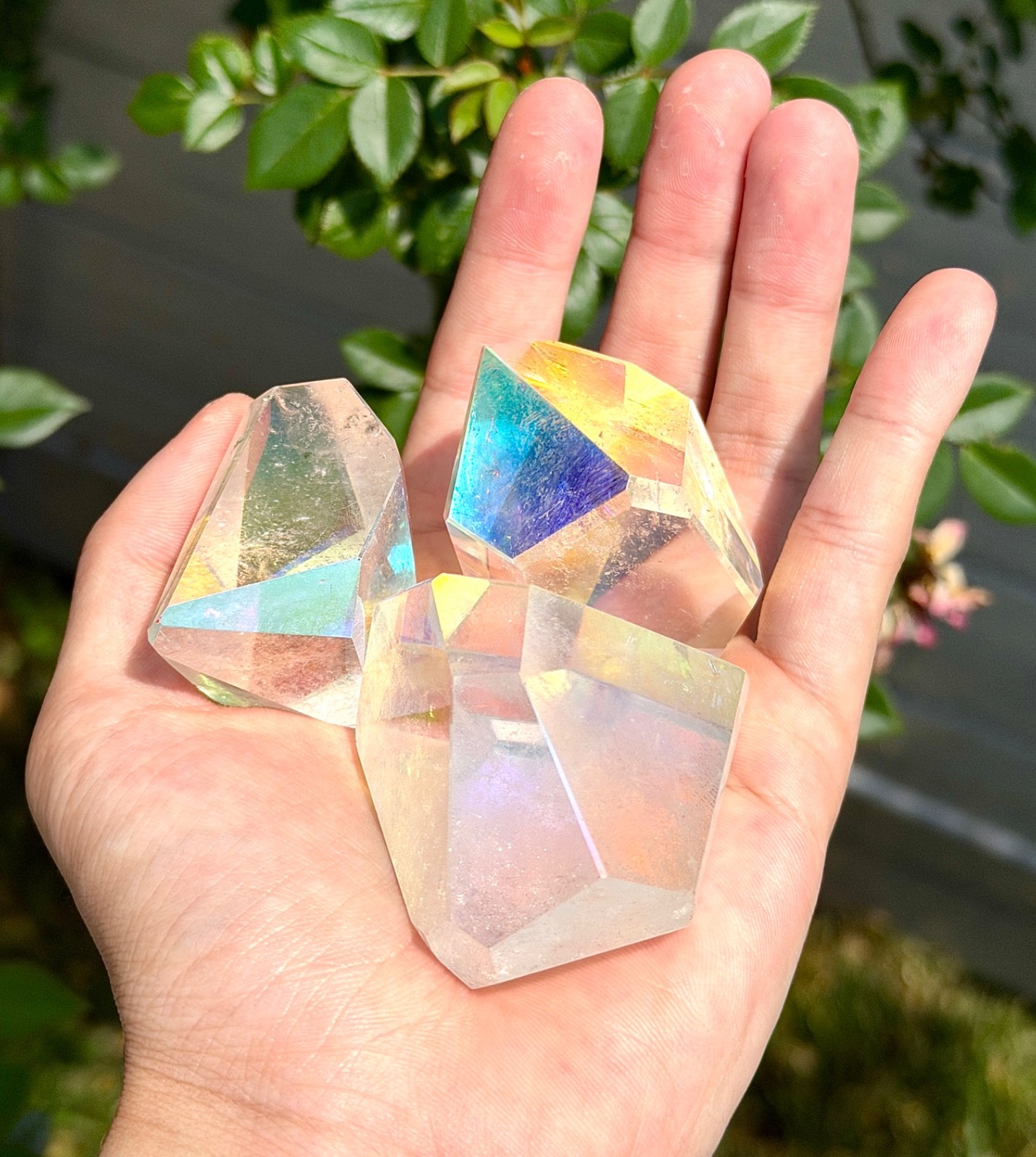 Wholesale Lot 2 Lbs Angel Aura Quartz Freeform Crystal Healing Energy