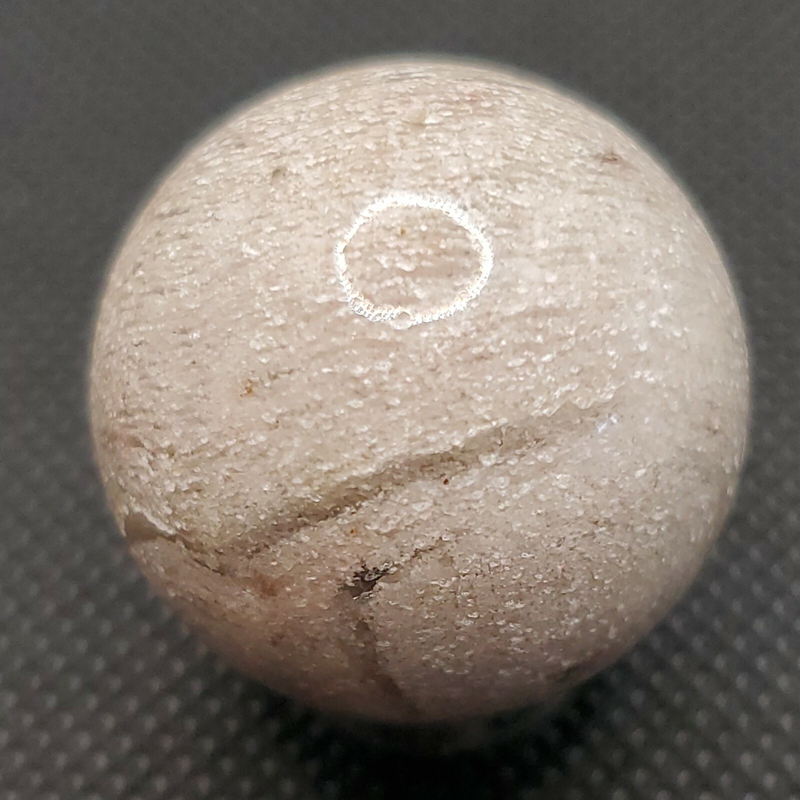 Amphibole Thousand Multi Layer Quartz Sphere Ball Orb Marble 27.2mm, 34g