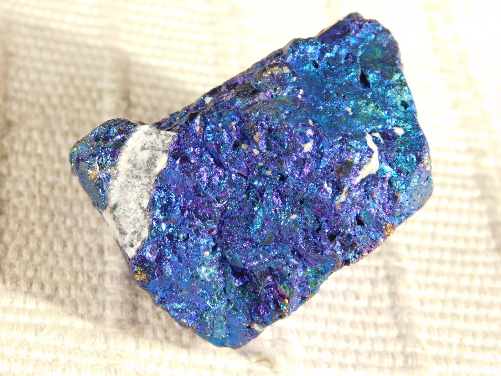 Bright IRIDESCENT Peacock Copper Chalcopyrite or Peacock Ore Mexico 195gr